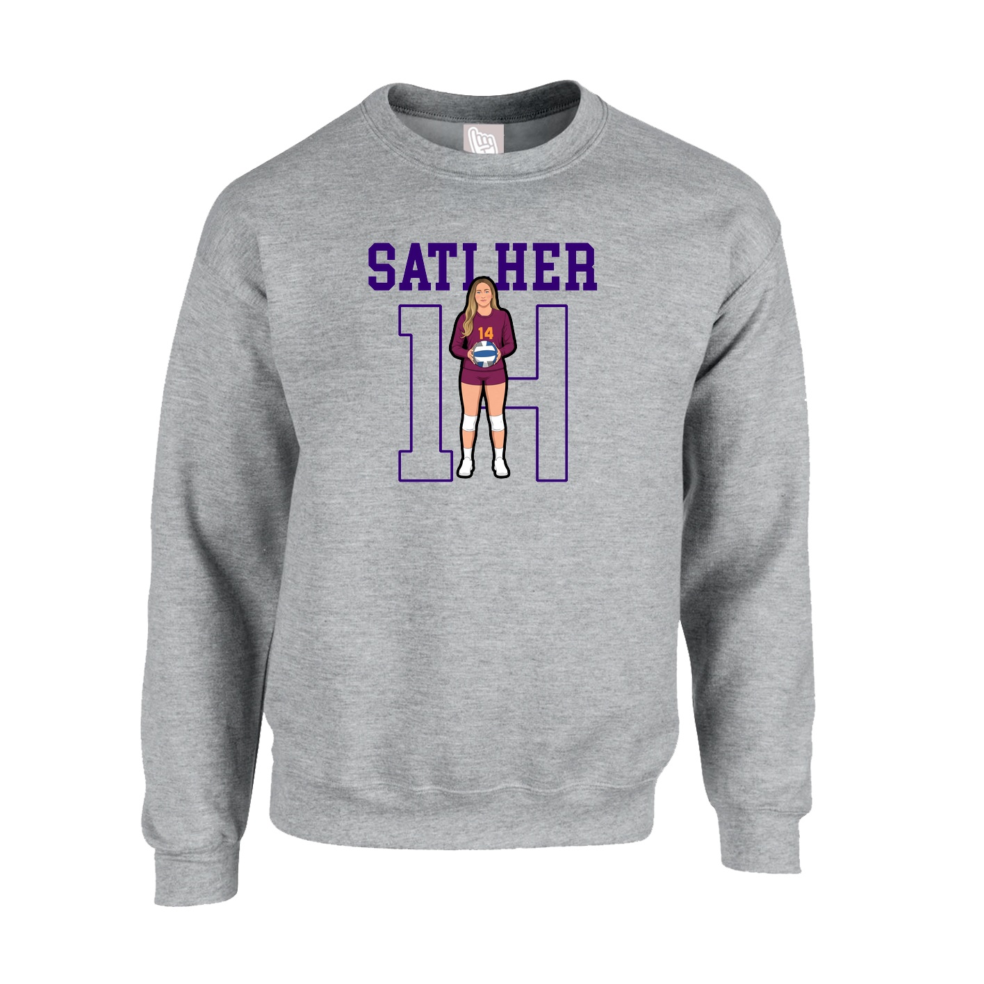 Fleece Crew — Shirsey in Grey