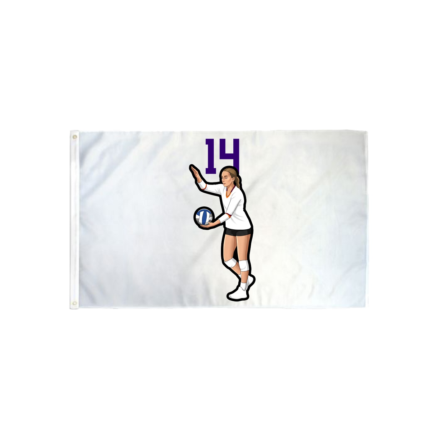 3x5 Flag — Number Top in Classic