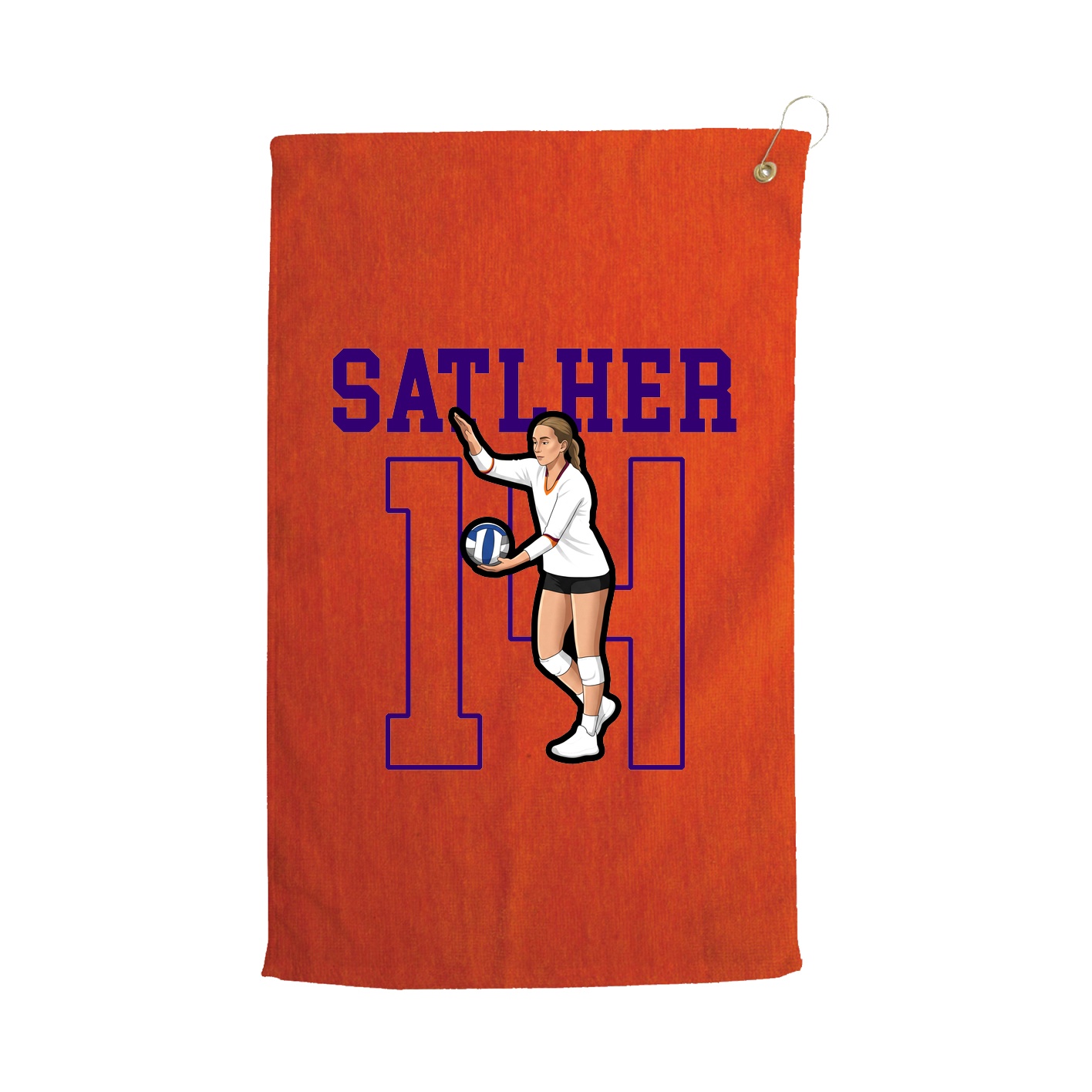 Golf Towel — Shirsey in Orange