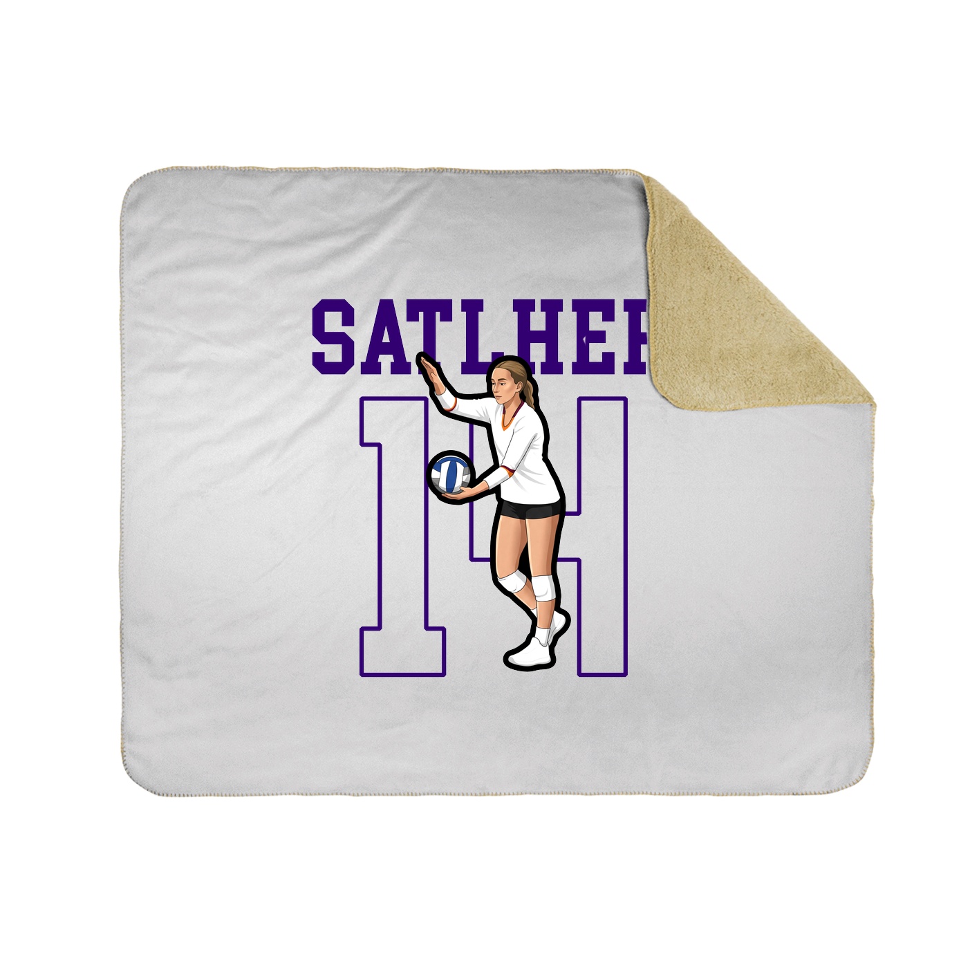 Throw Blanket — Shirsey in White