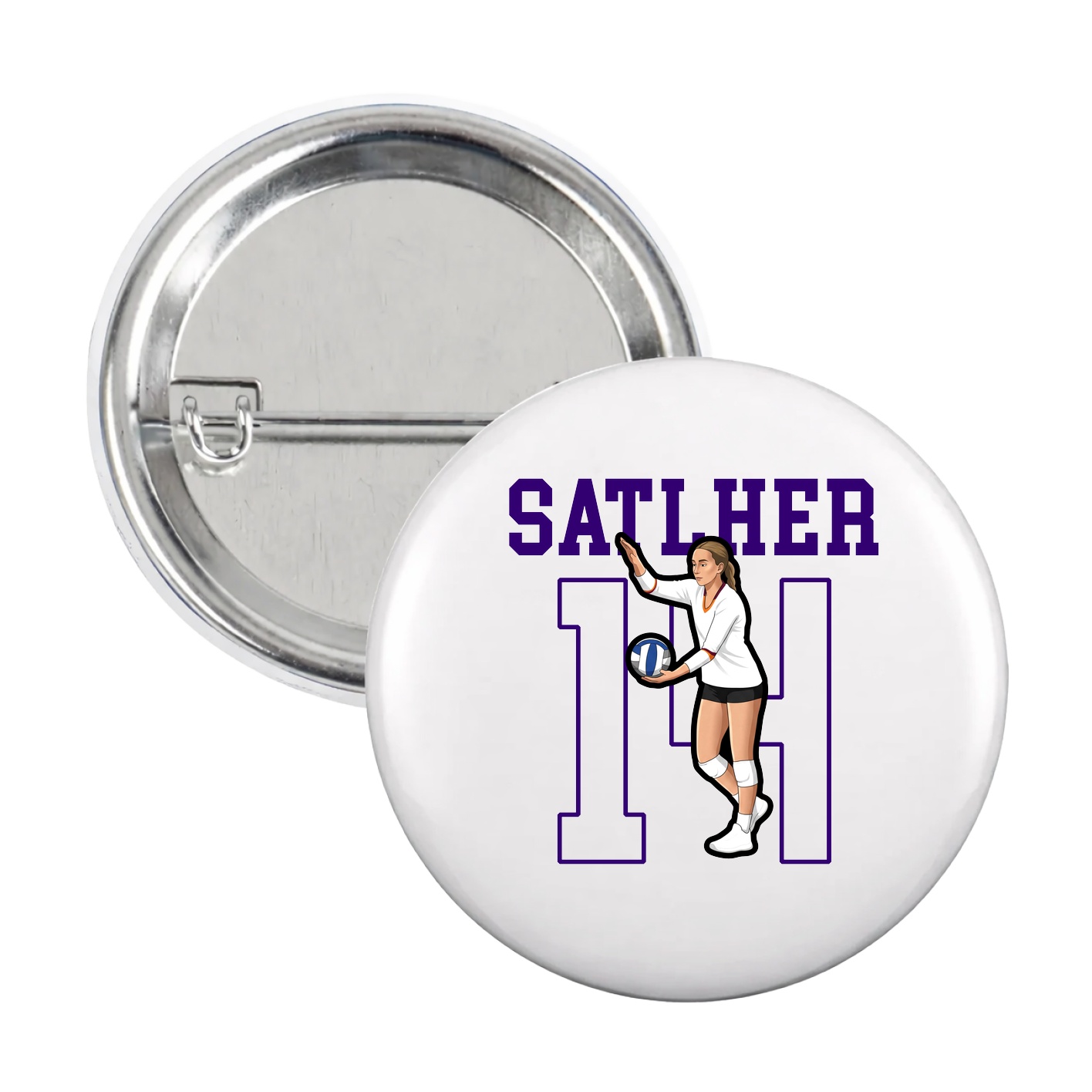Game Day Button — Shirsey in White