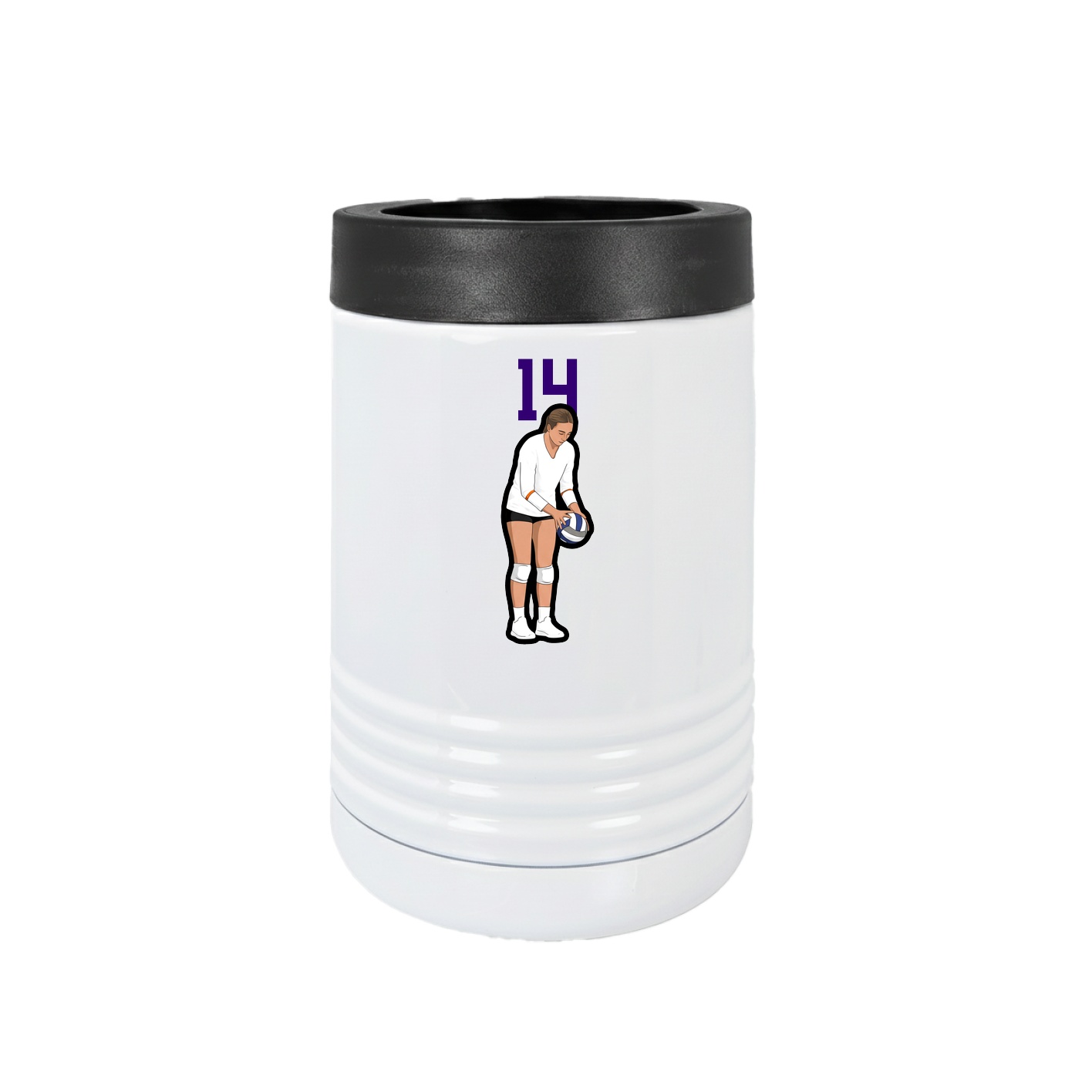 Beverage Holder — Number Top in White