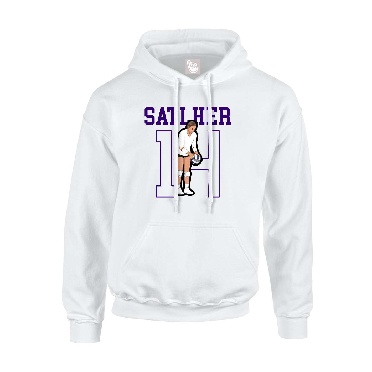 Hoodie — Shirsey in White