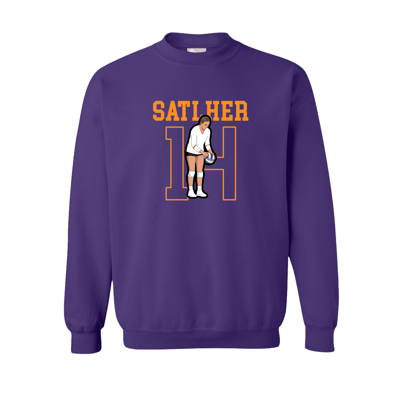 Fleece Crew — Shirsey in Purple