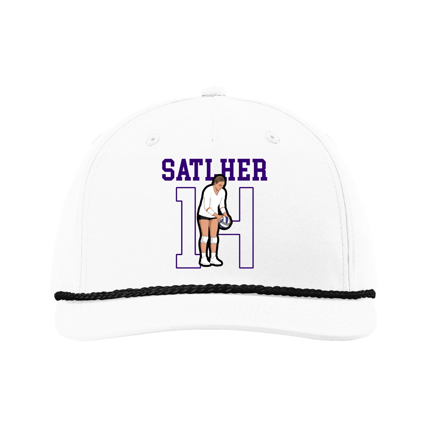 Five-Panel Classic Rope Cap — Shirsey in White