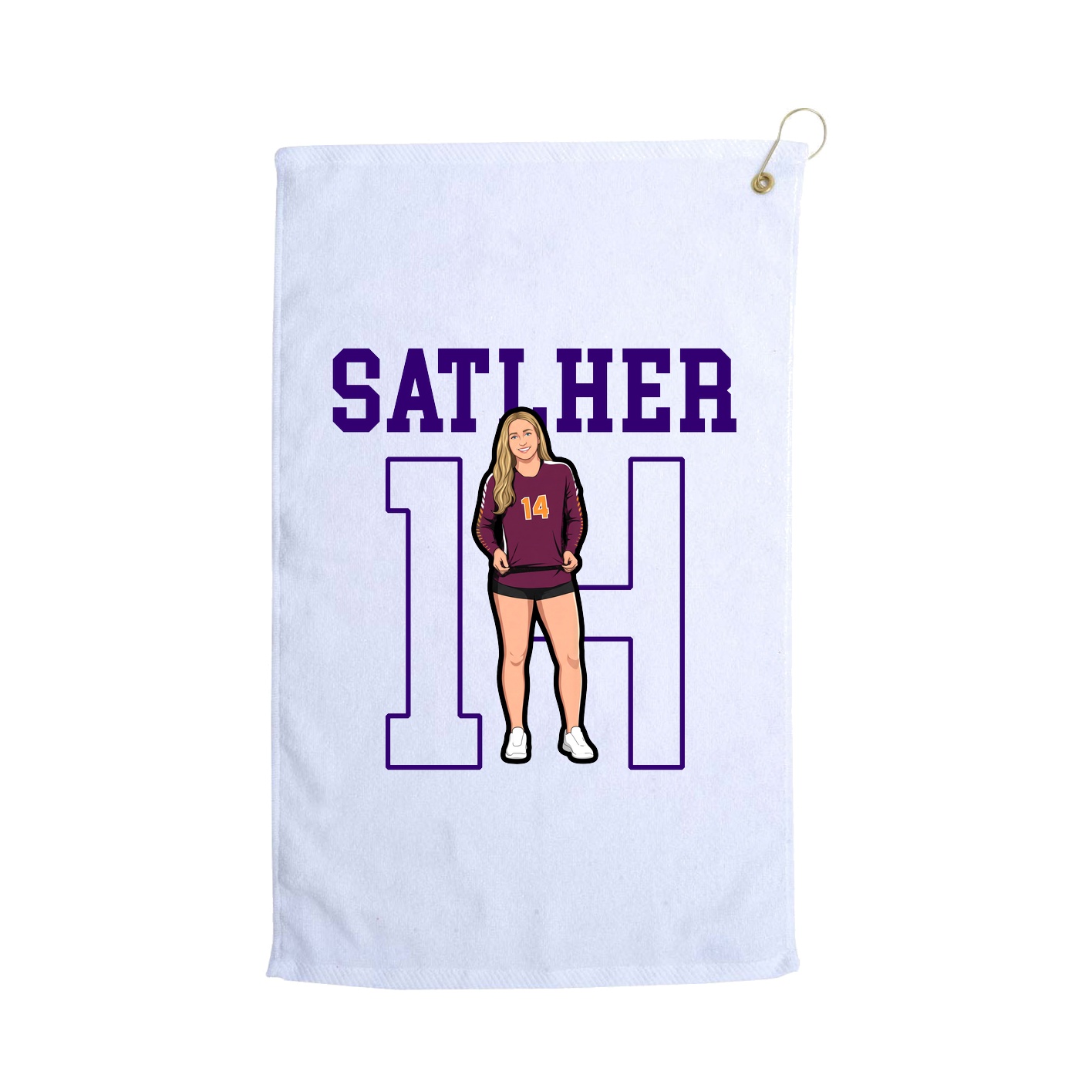 Golf Towel — Shirsey in White