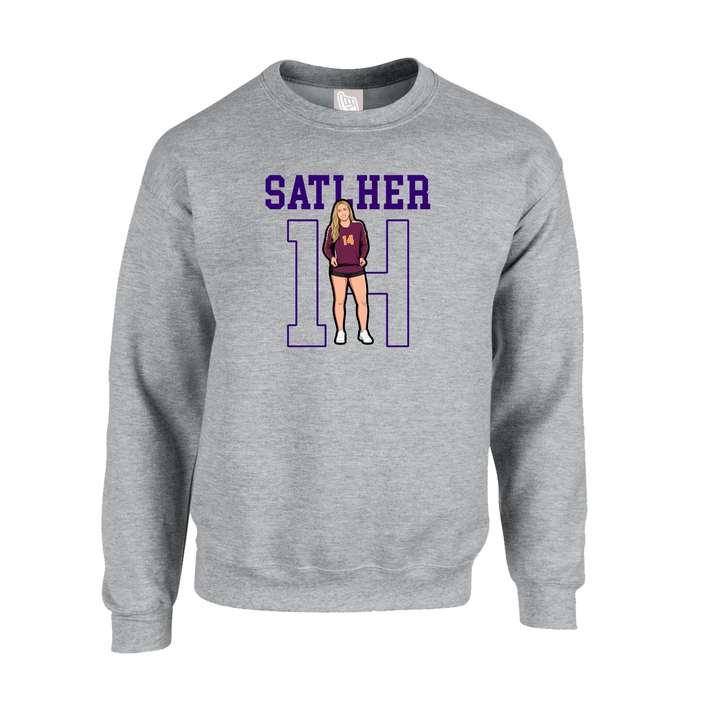 Fleece Crew — Shirsey in Grey