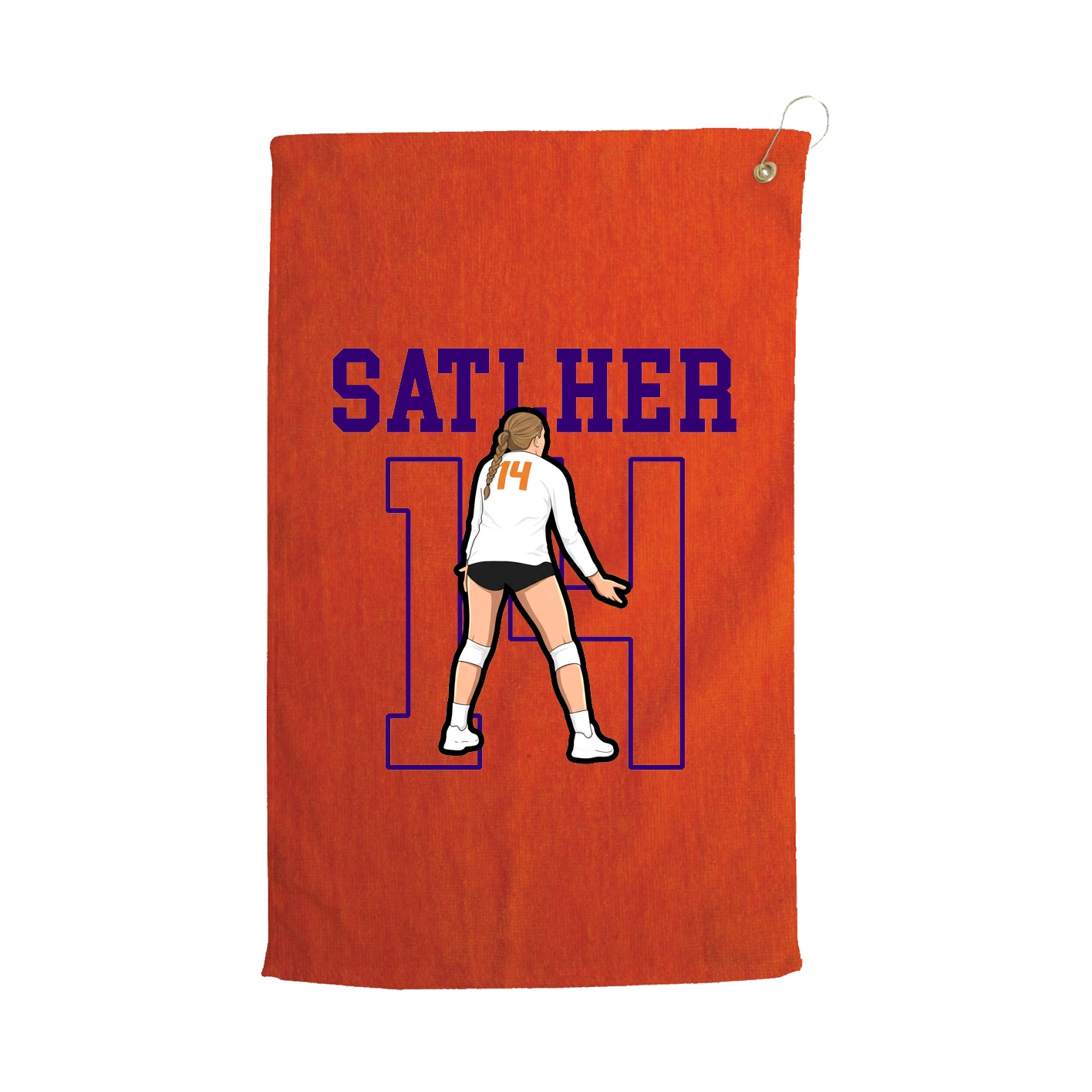 Golf Towel — Shirsey in Orange