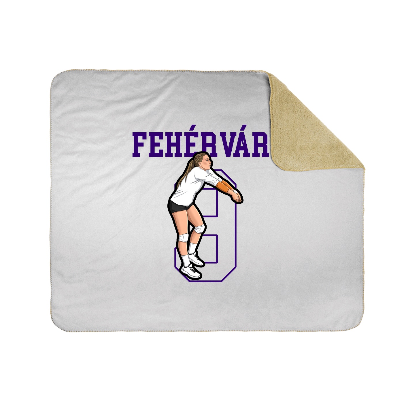 Throw Blanket — Shirsey in White