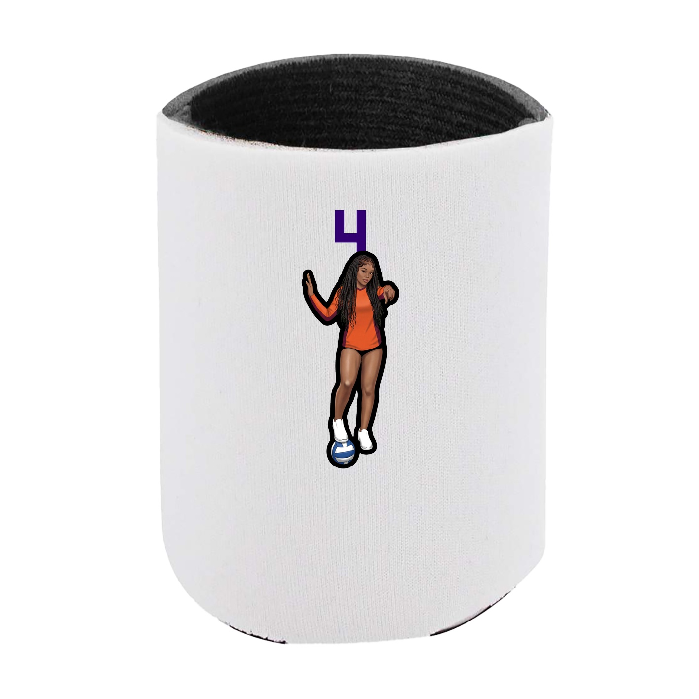 Can Holder — Number Top in White