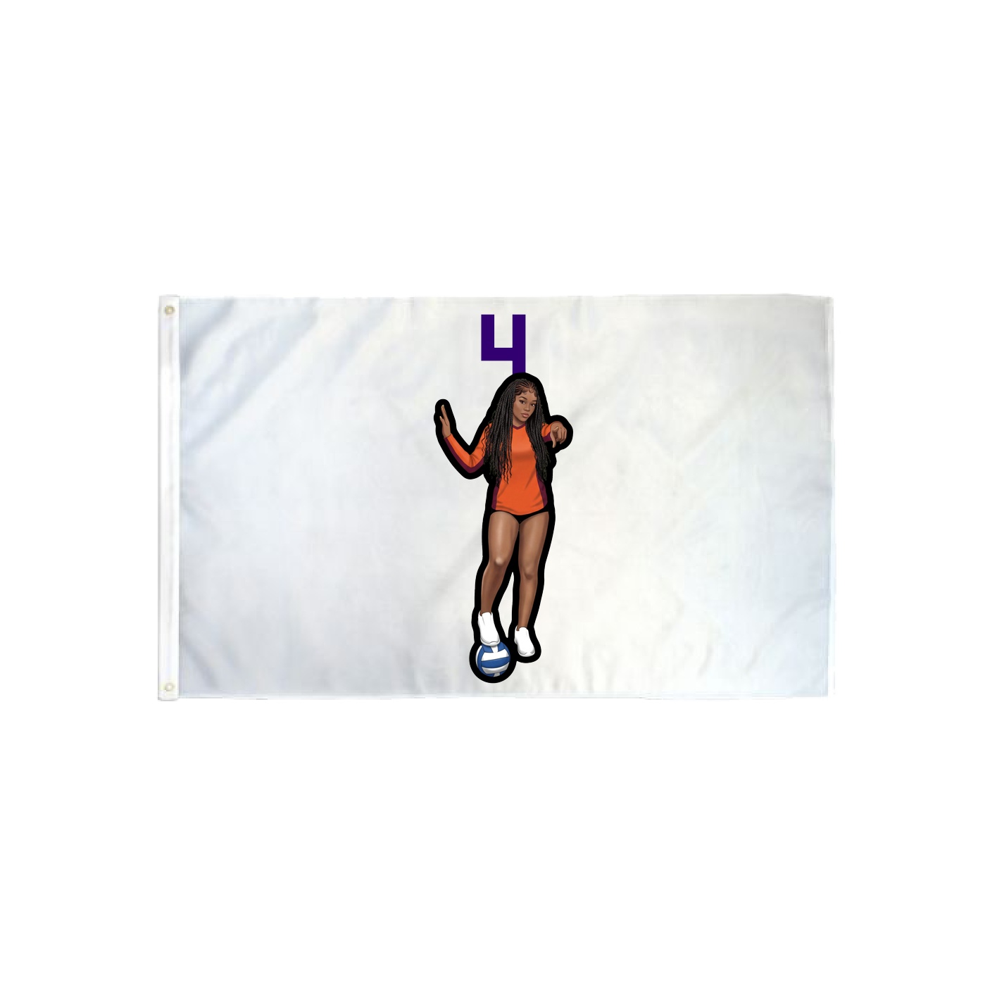 3x5 Flag — Number Top in Classic