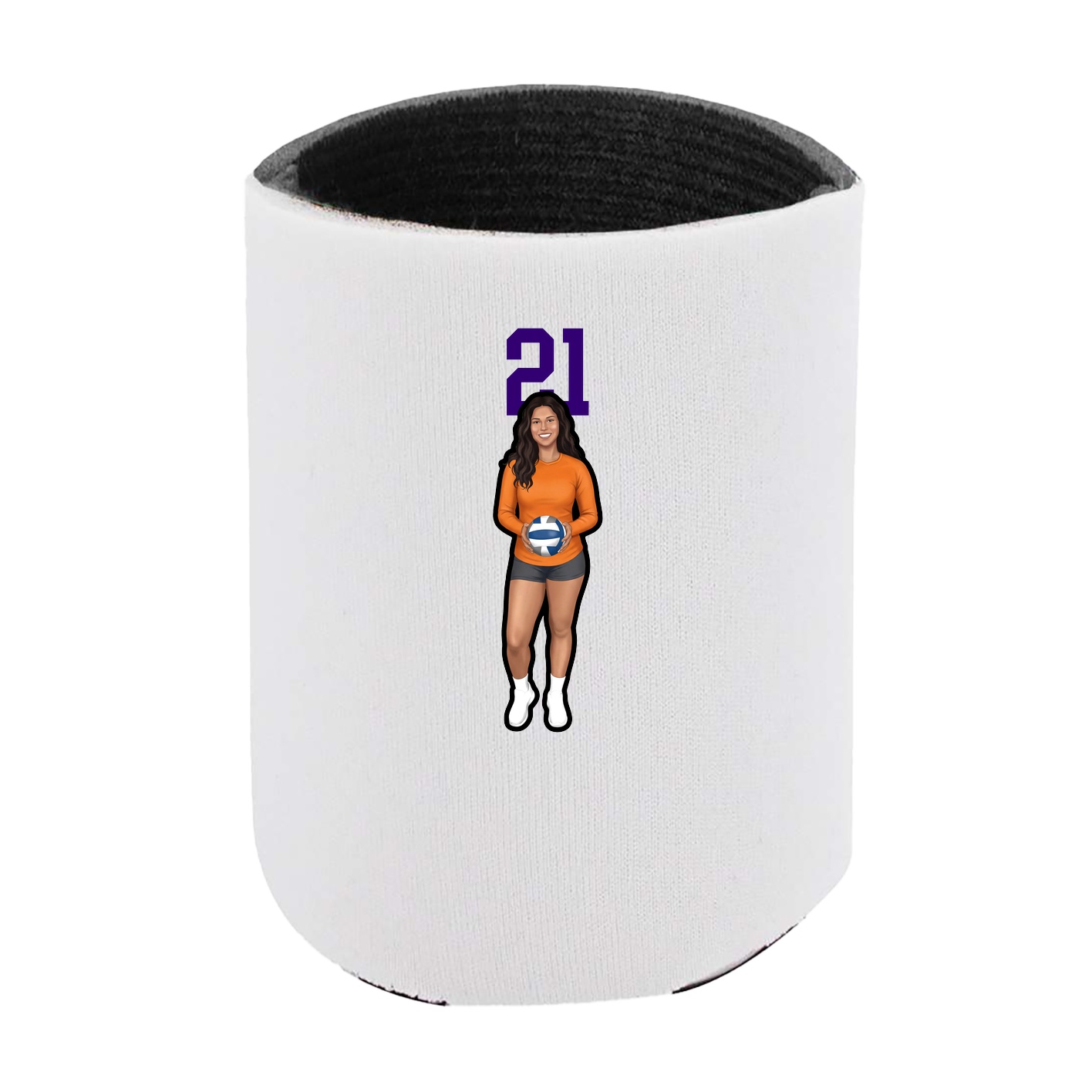 Can Holder — Number Top in White