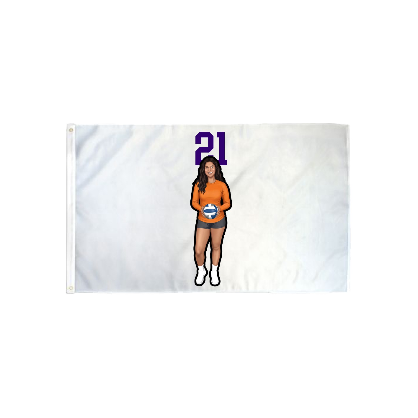 3x5 Flag — Number Top in Classic