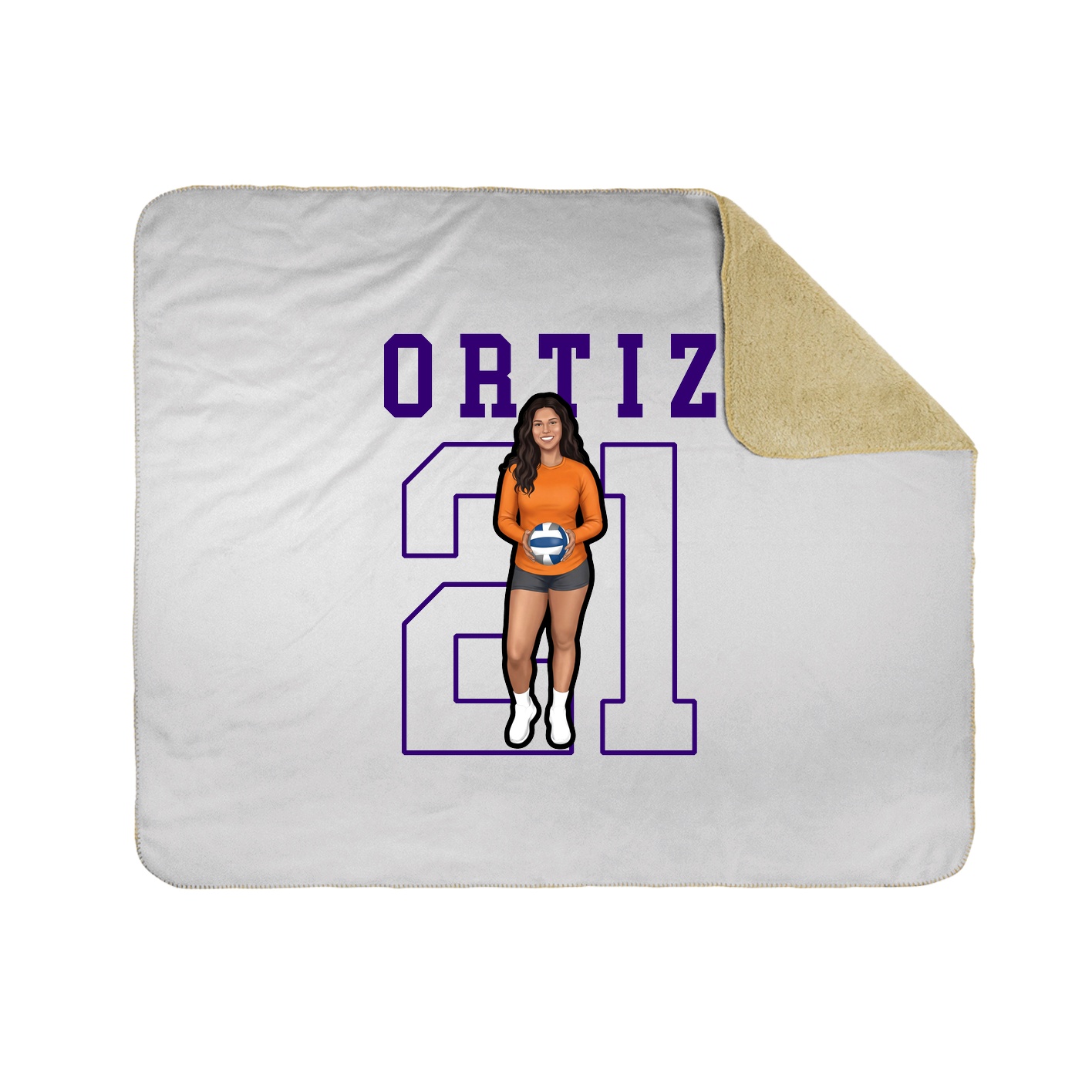 50x60 Sherpa Lined Throw Blanket