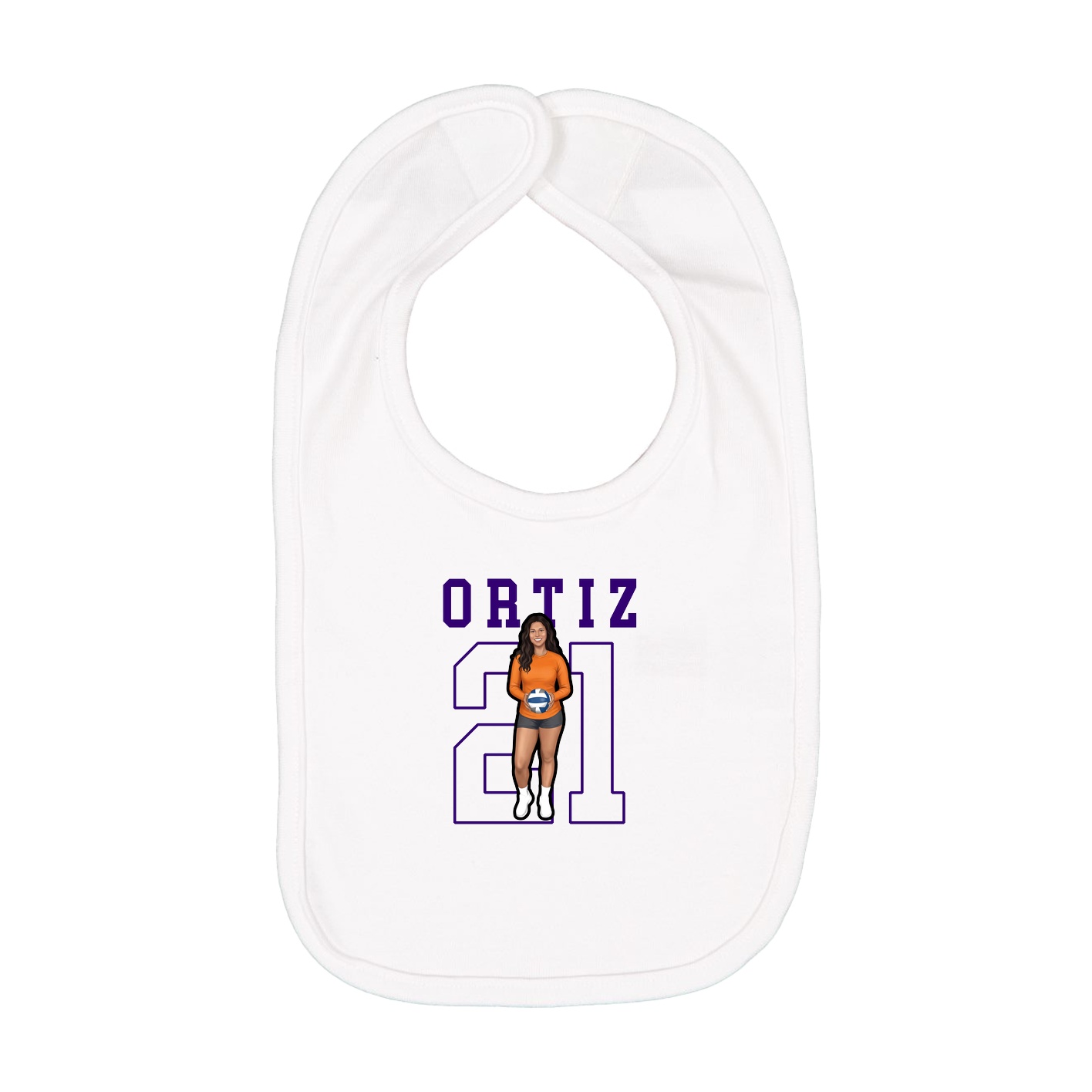 Infant Bib — Shirsey in White