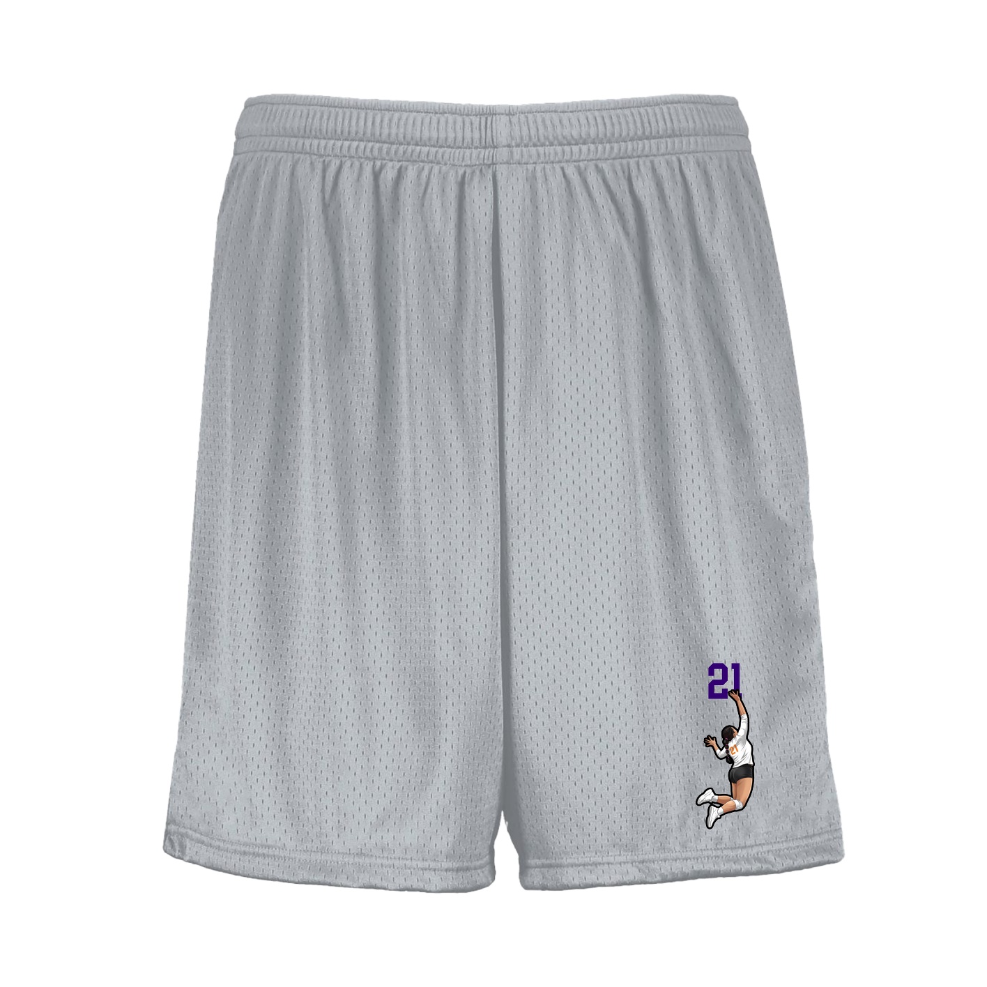 Shorts — Number Top in Silver