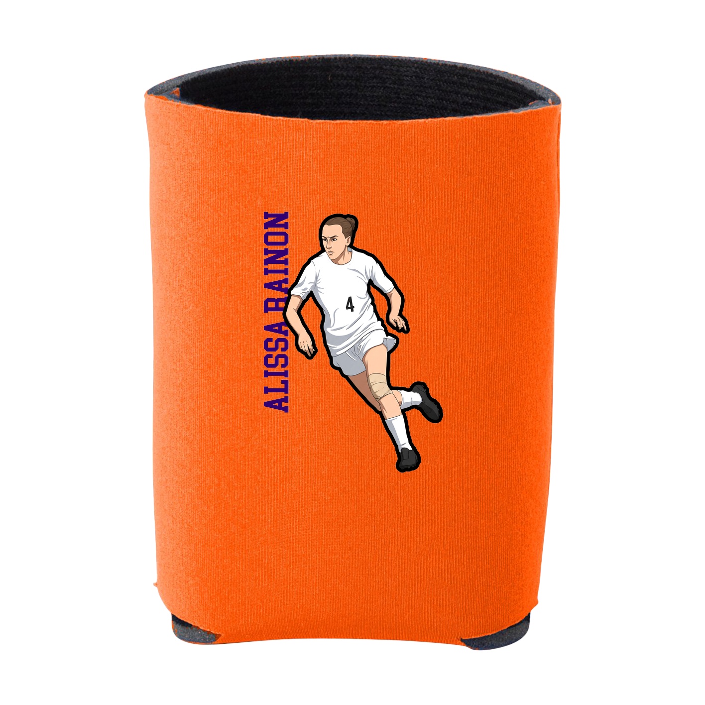 Can Holder — Name Vertical in Orange