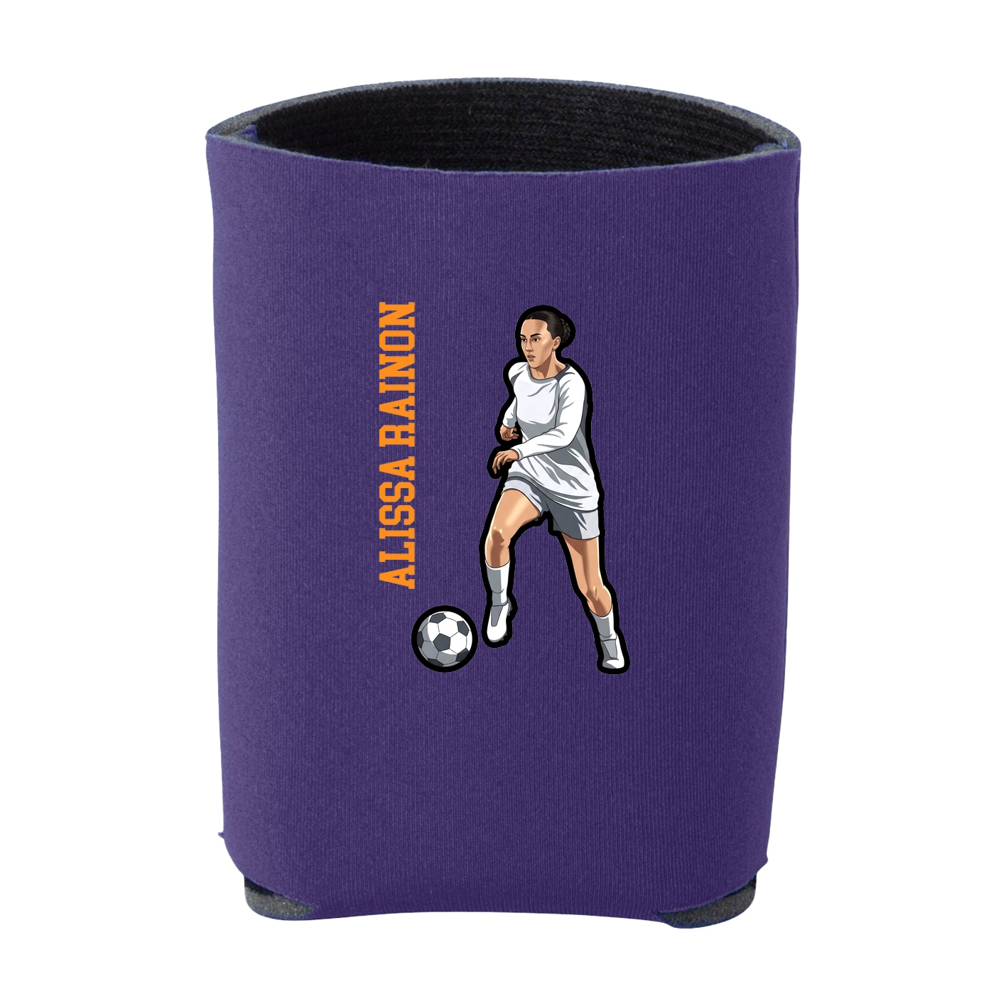 Can Holder — Name Vertical in Purple