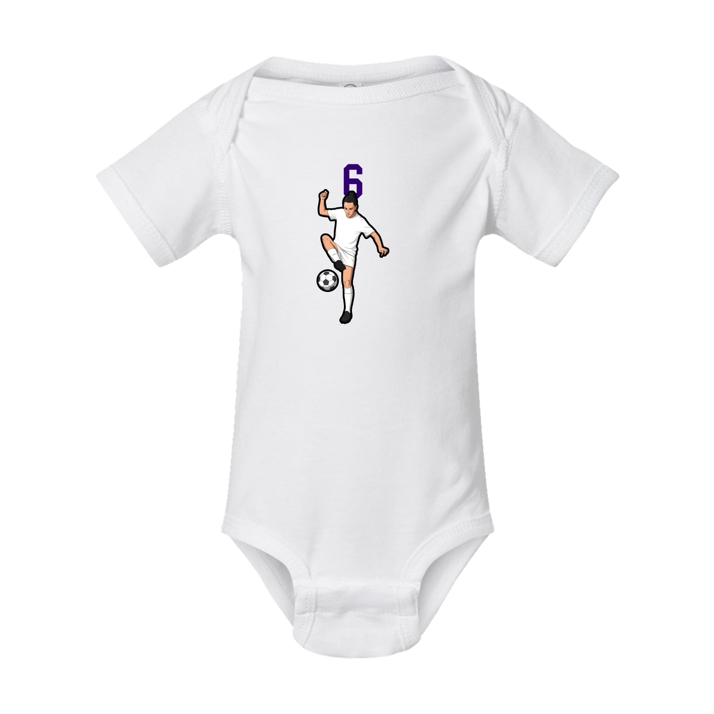 Baby Onesie — Number Top in White