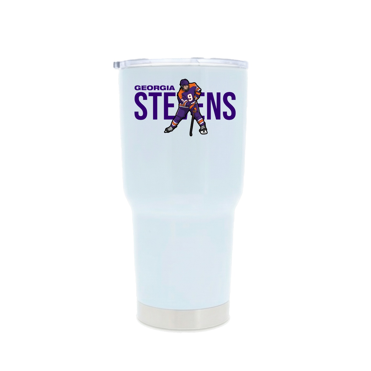 30oz Stainless Steel Tumbler — Player Name in White