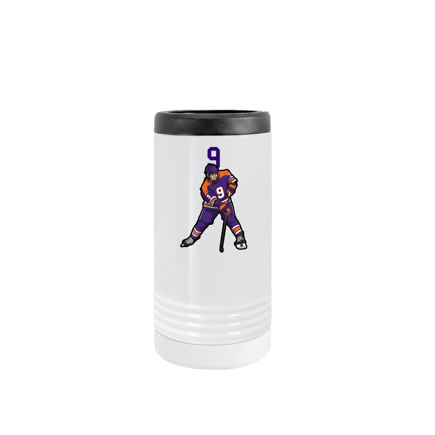 Slim Beverage Holder — Number Top in White