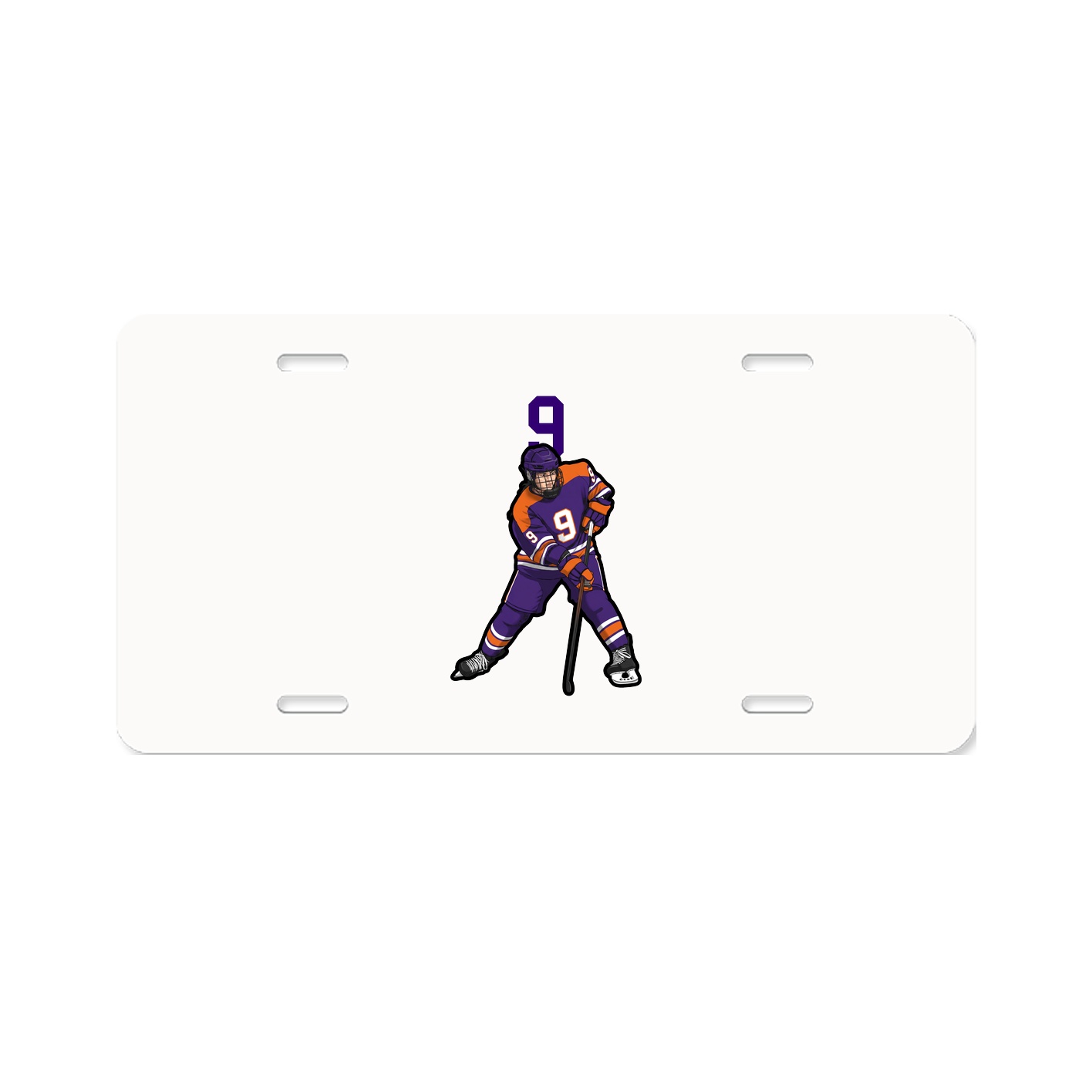 License Plate — Number Top in Classic