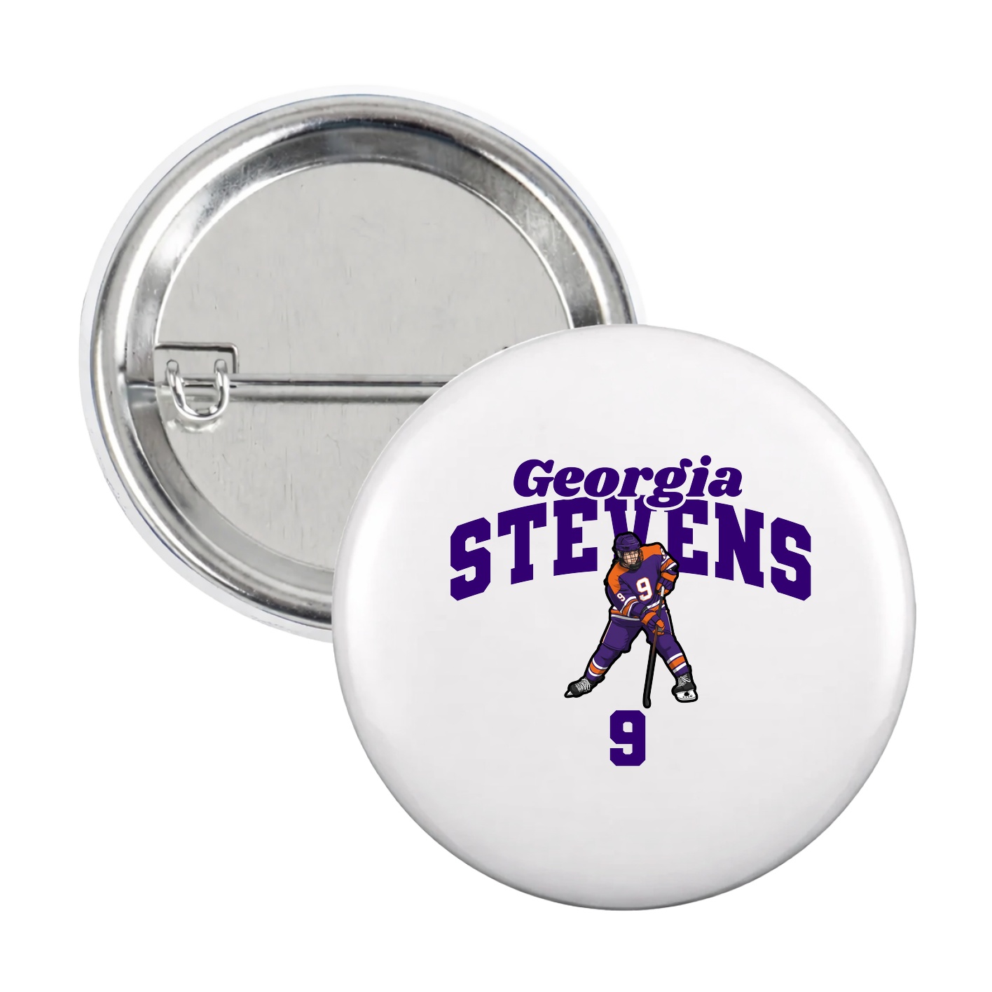 Game Day Button — Signature Arch in White