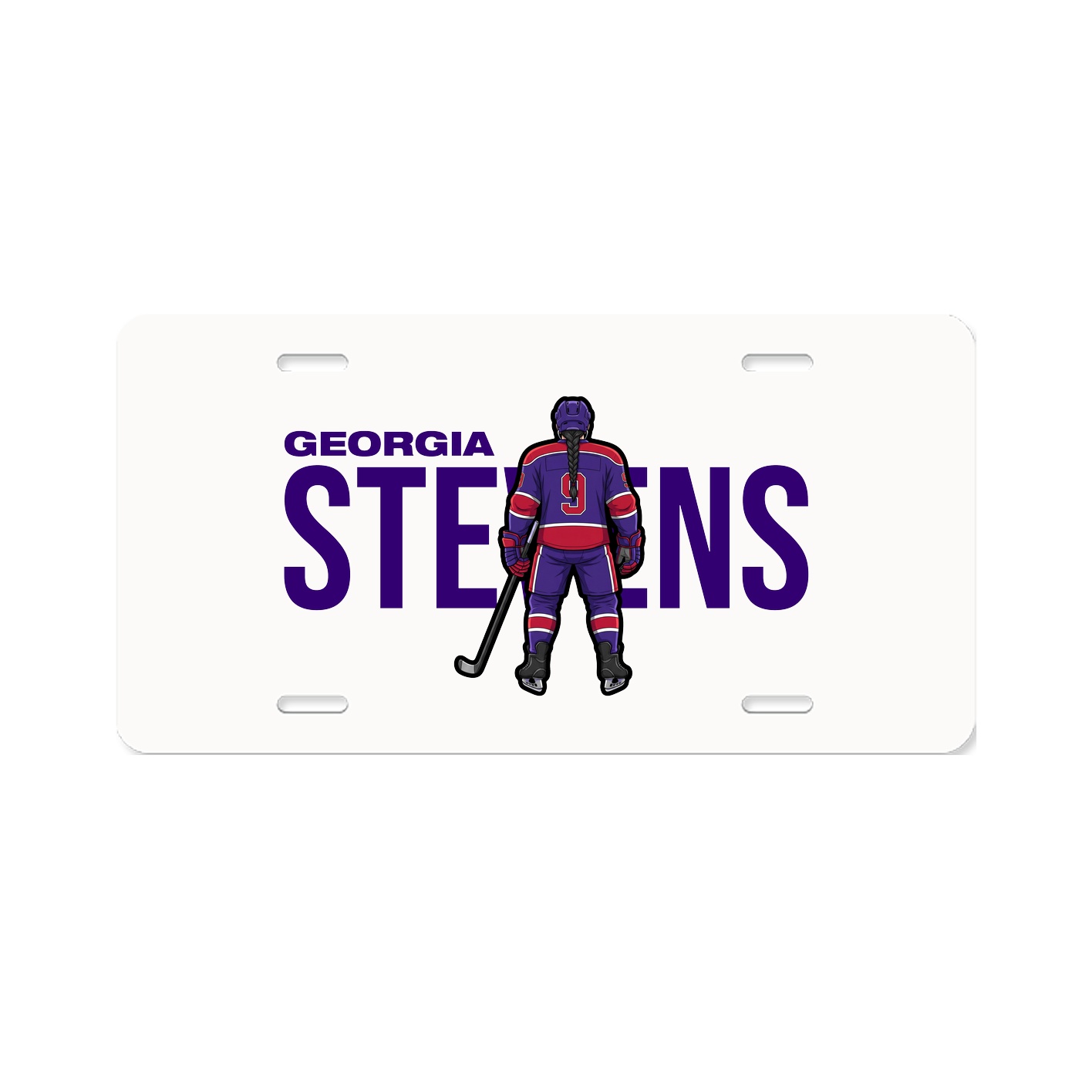 License Plate — Player Name in Classic