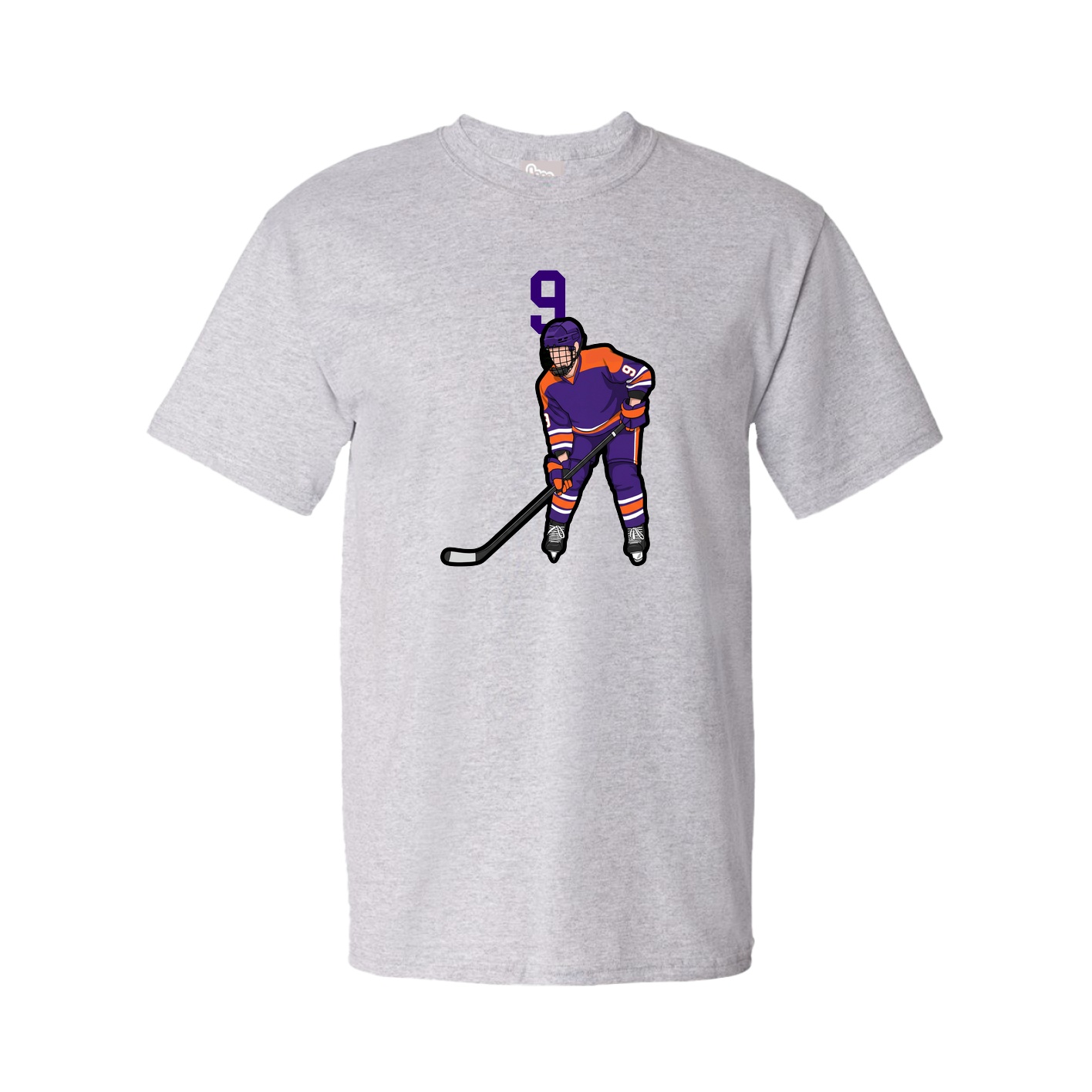 Youth Tee — Number Top in Grey