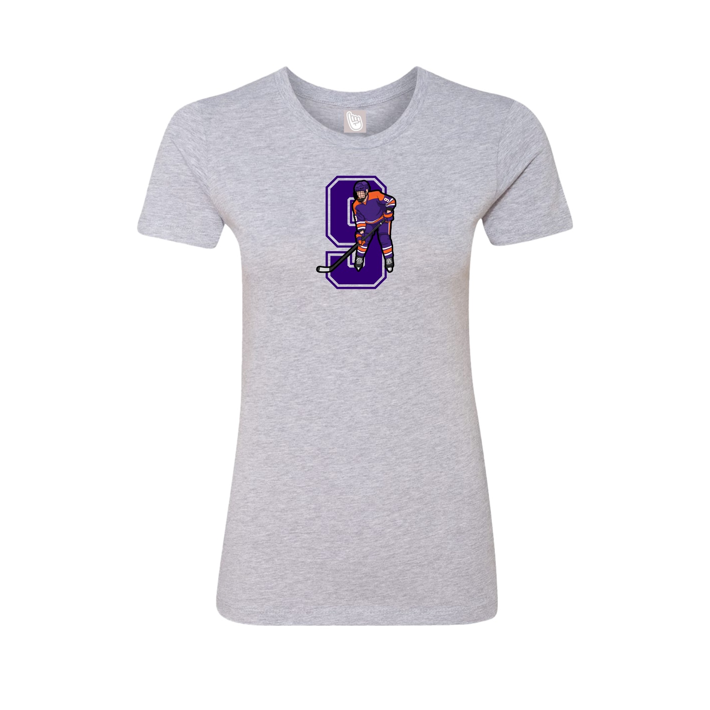Womens Tee — Number in Grey