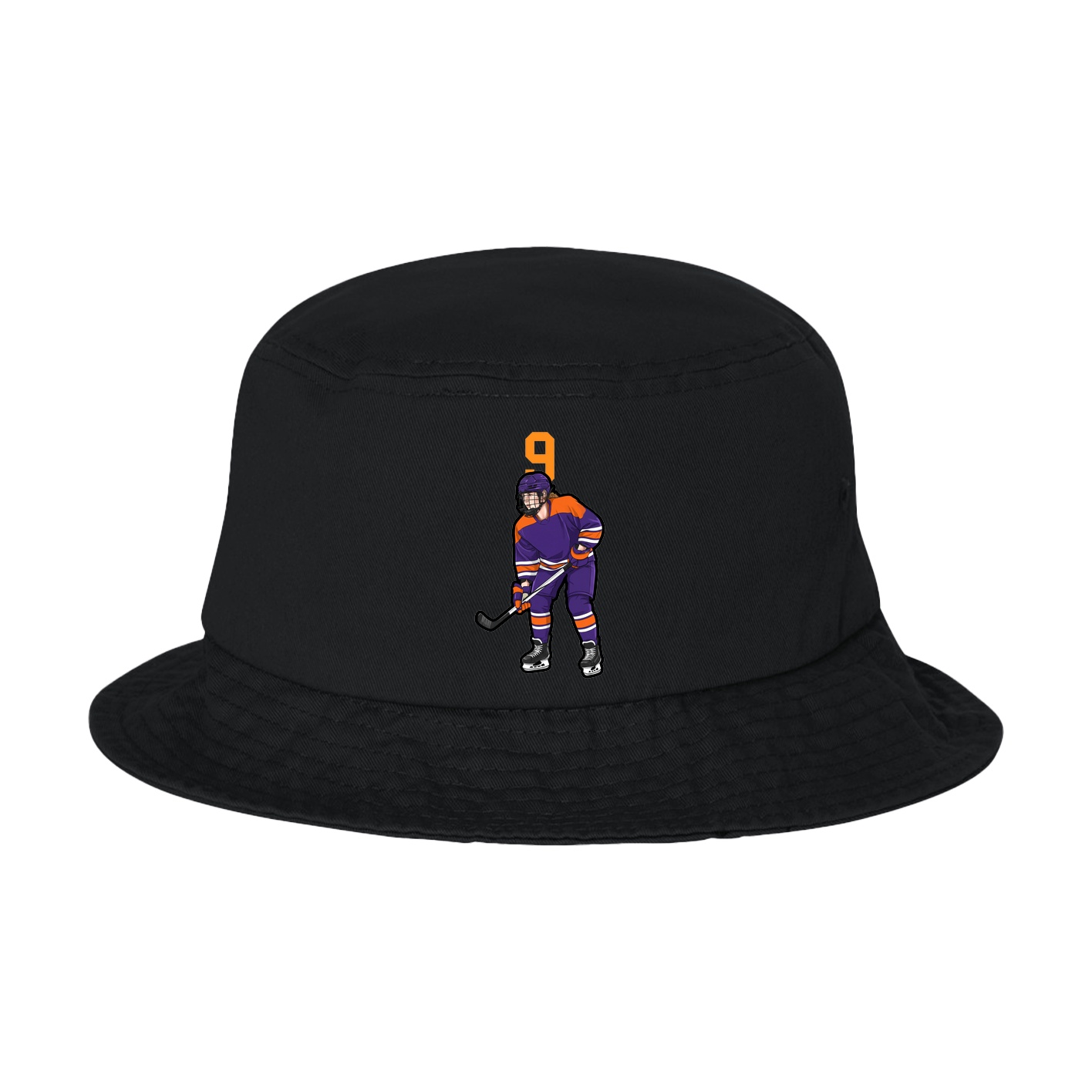 Bucket Cap — Number Top in Black