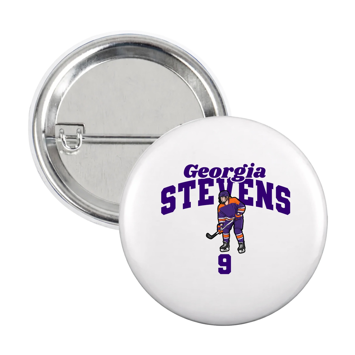 Game Day Button — Signature Arch in White