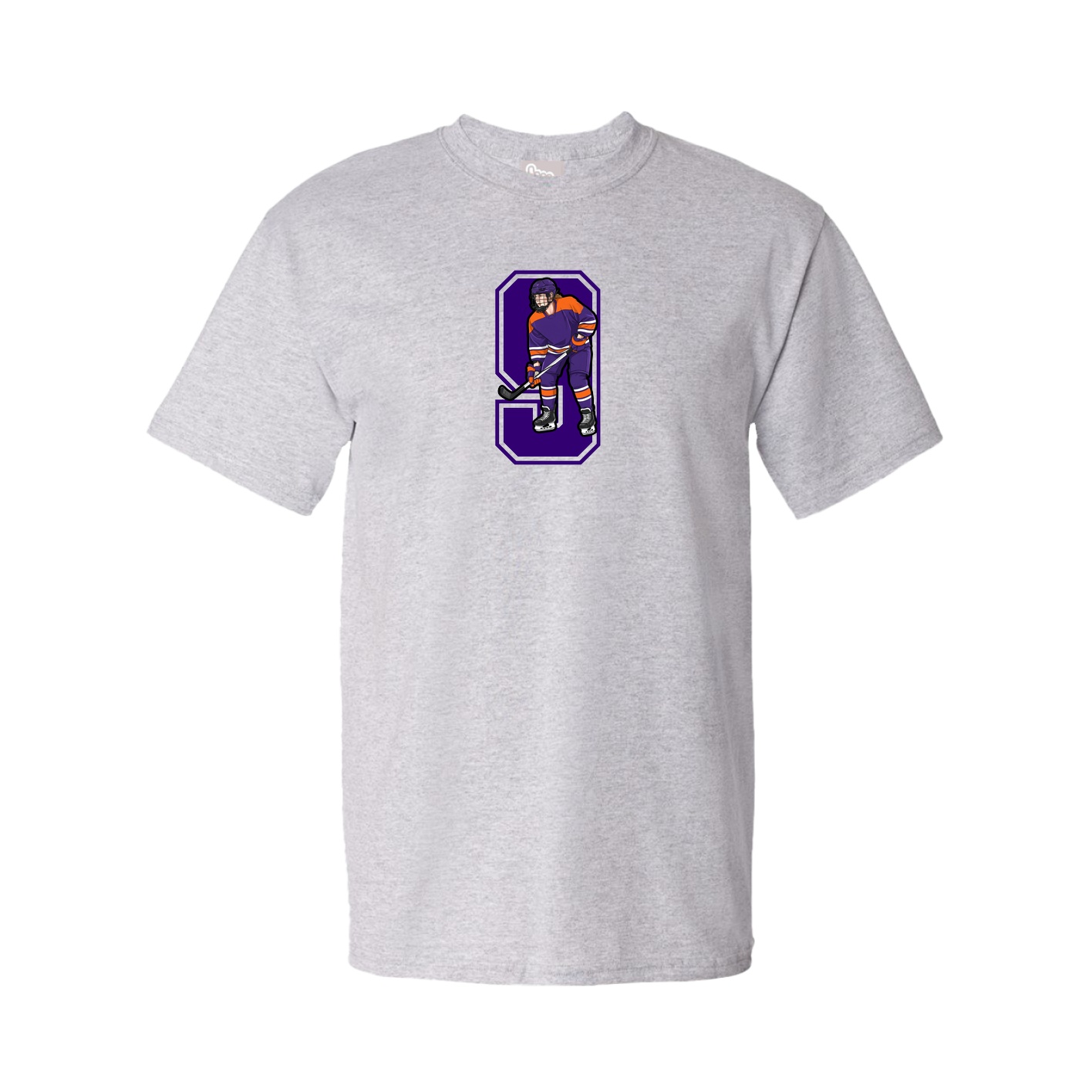Youth Tee — Number in Grey