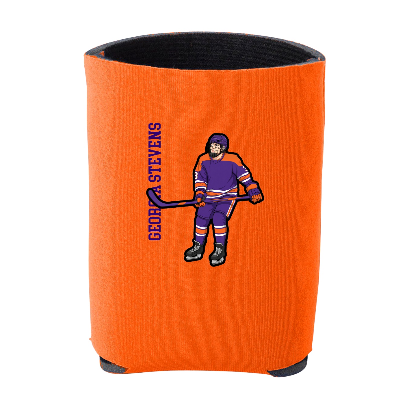 Can Holder — Name Vertical in Orange
