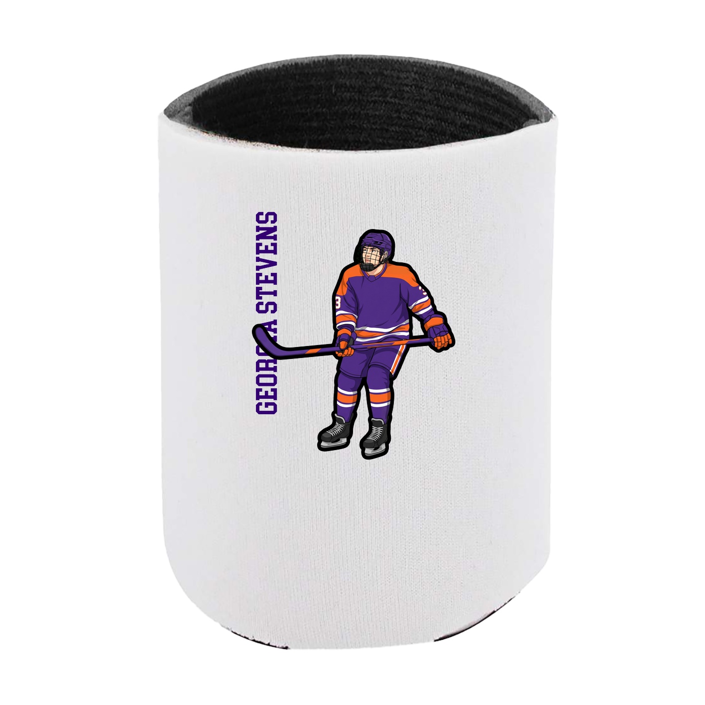 Can Holder — Name Vertical in White