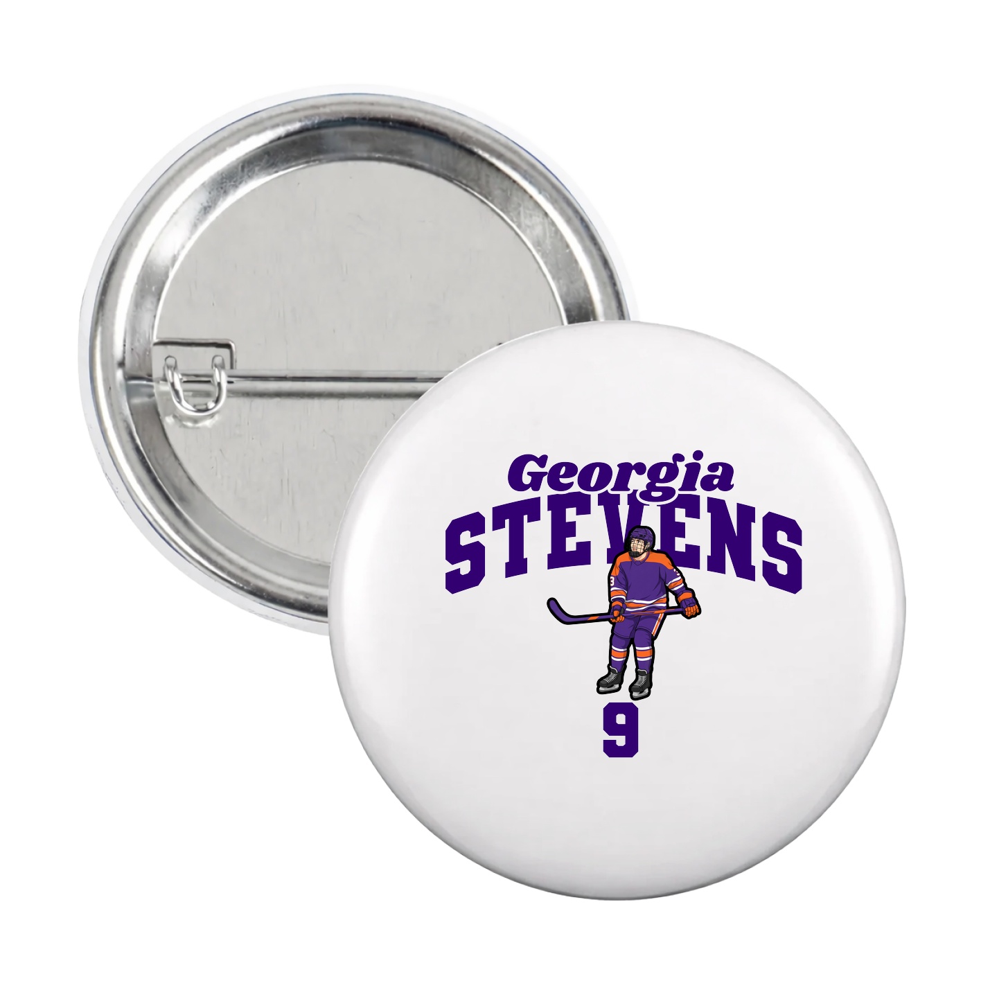 Game Day Button — Signature Arch in White