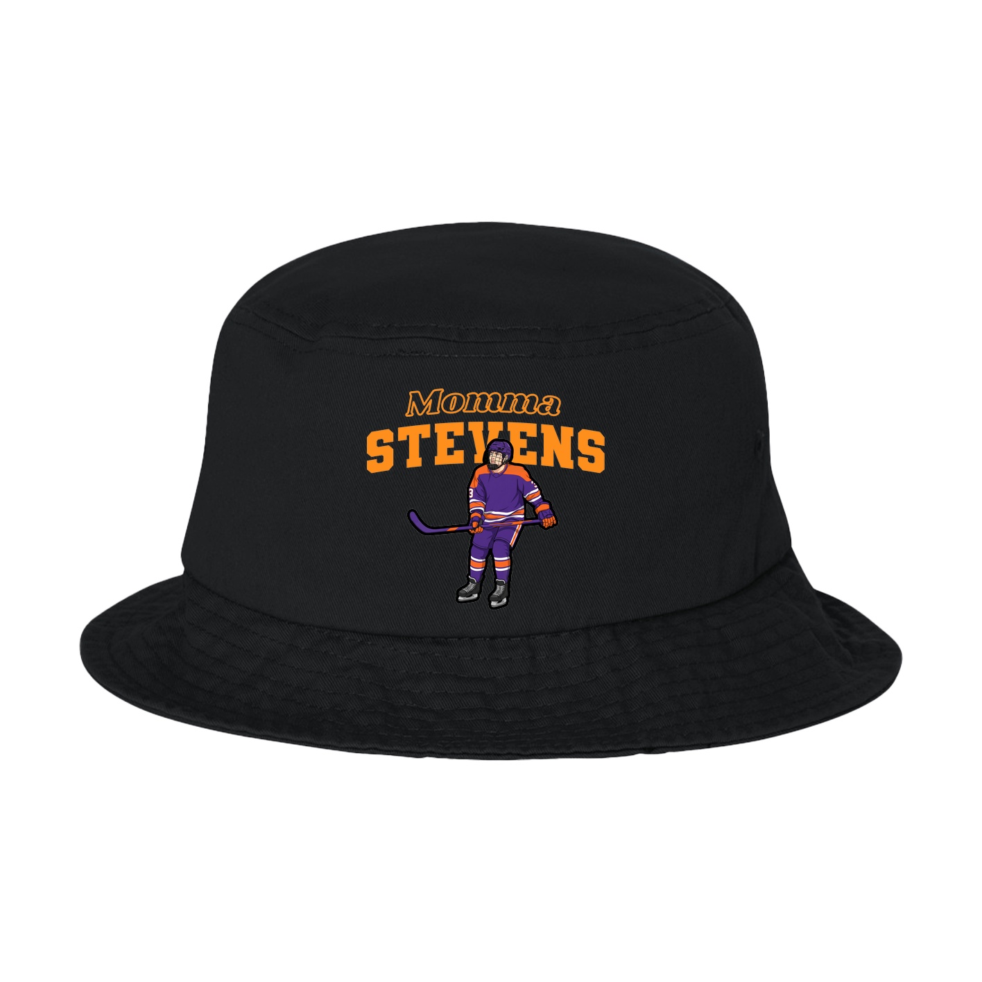 Bucket Cap — Mothers Day Block in Black
