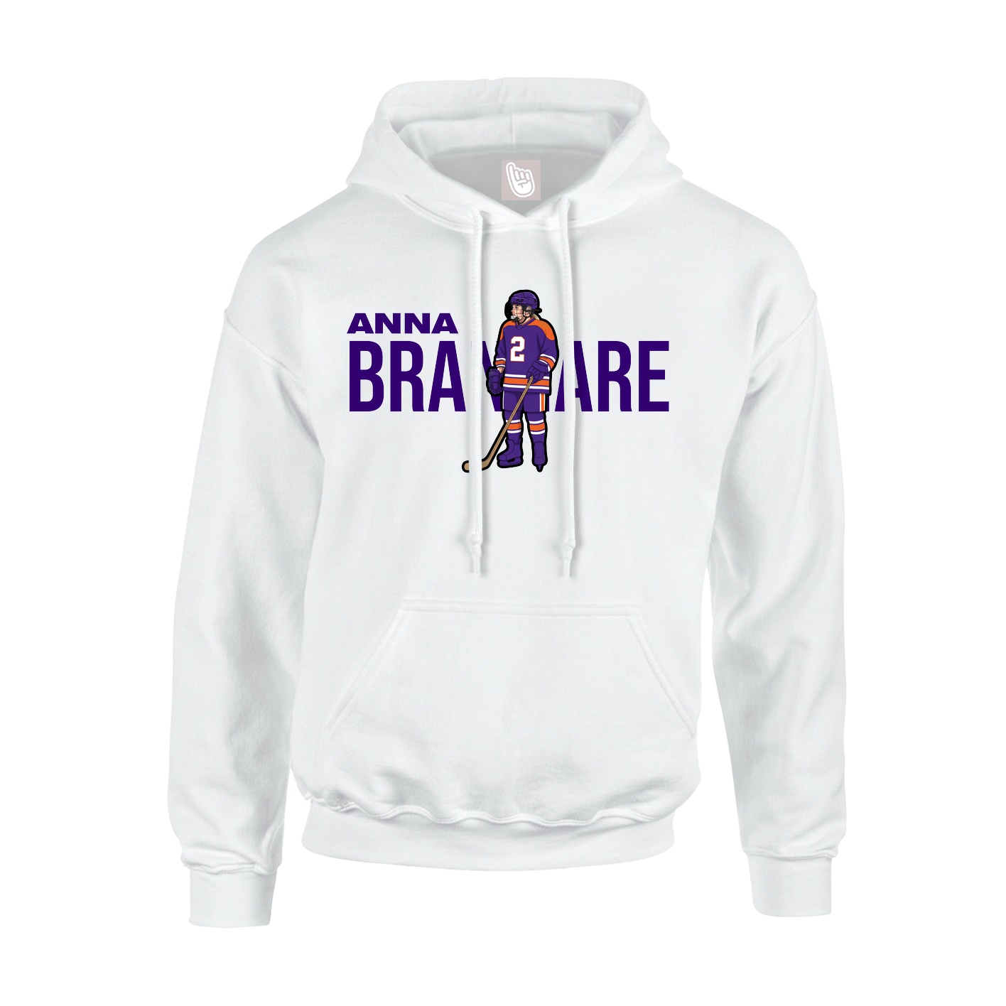 Hoodie — Player Name in White