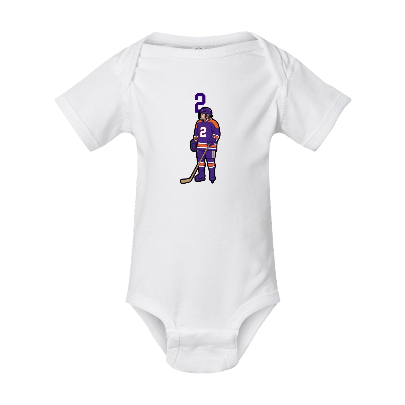 Baby Onesie — Number Top in White
