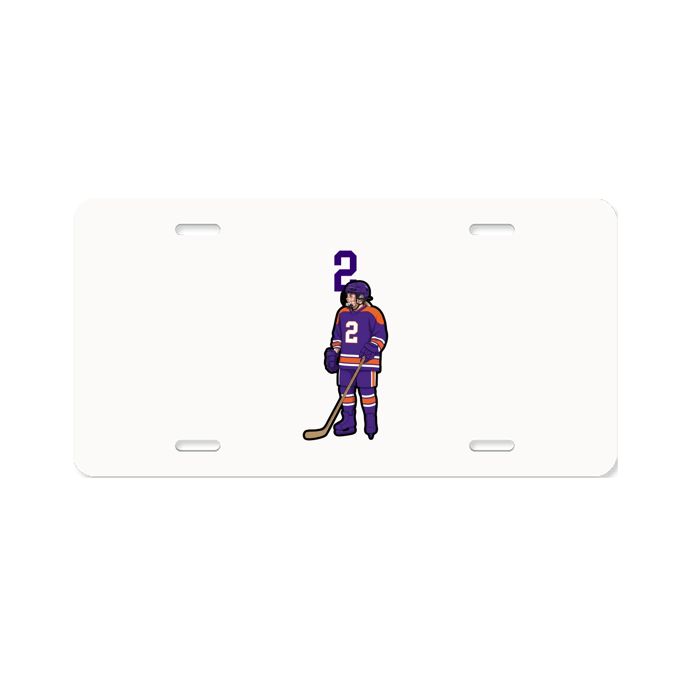 License Plate — Number Top in Classic