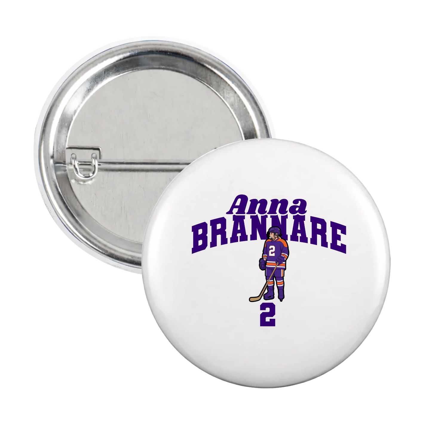 Game Day Button — Signature Arch in White