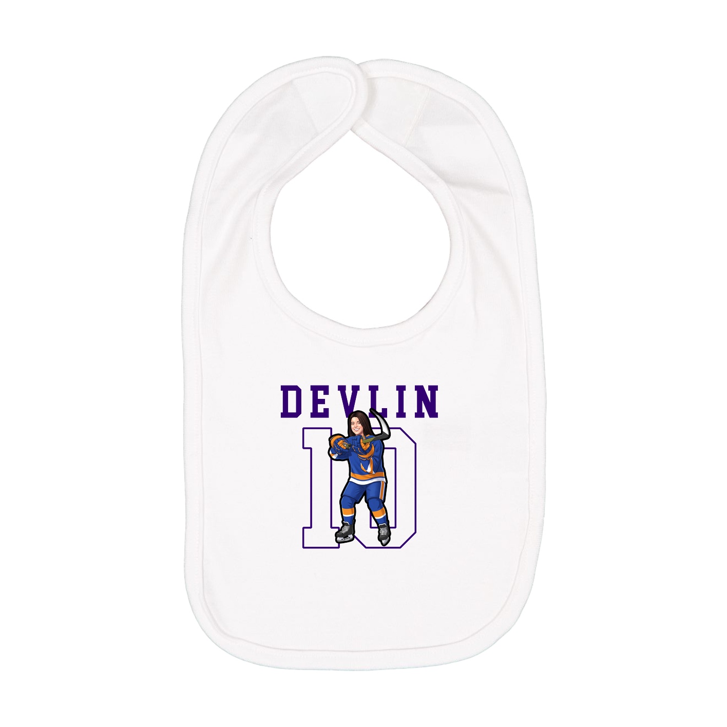 Infant Bib — Shirsey in White