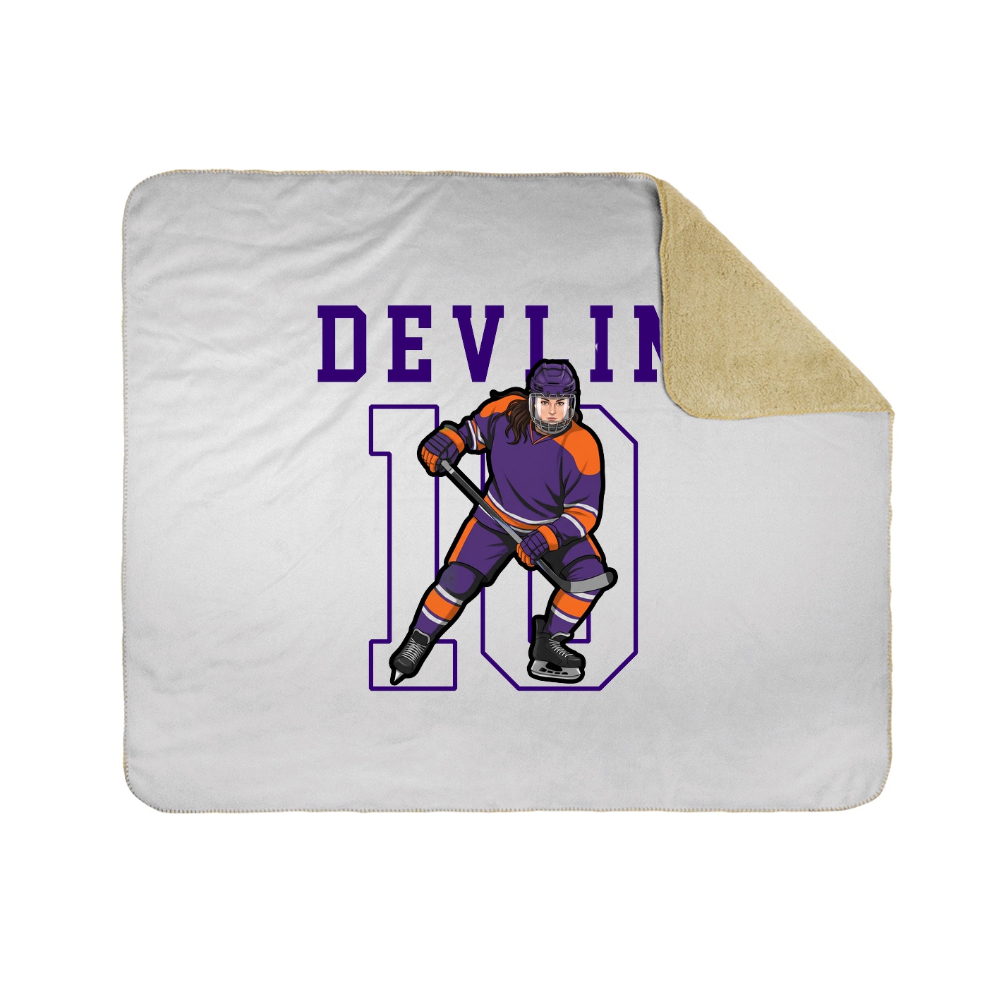 Throw Blanket — Shirsey in White