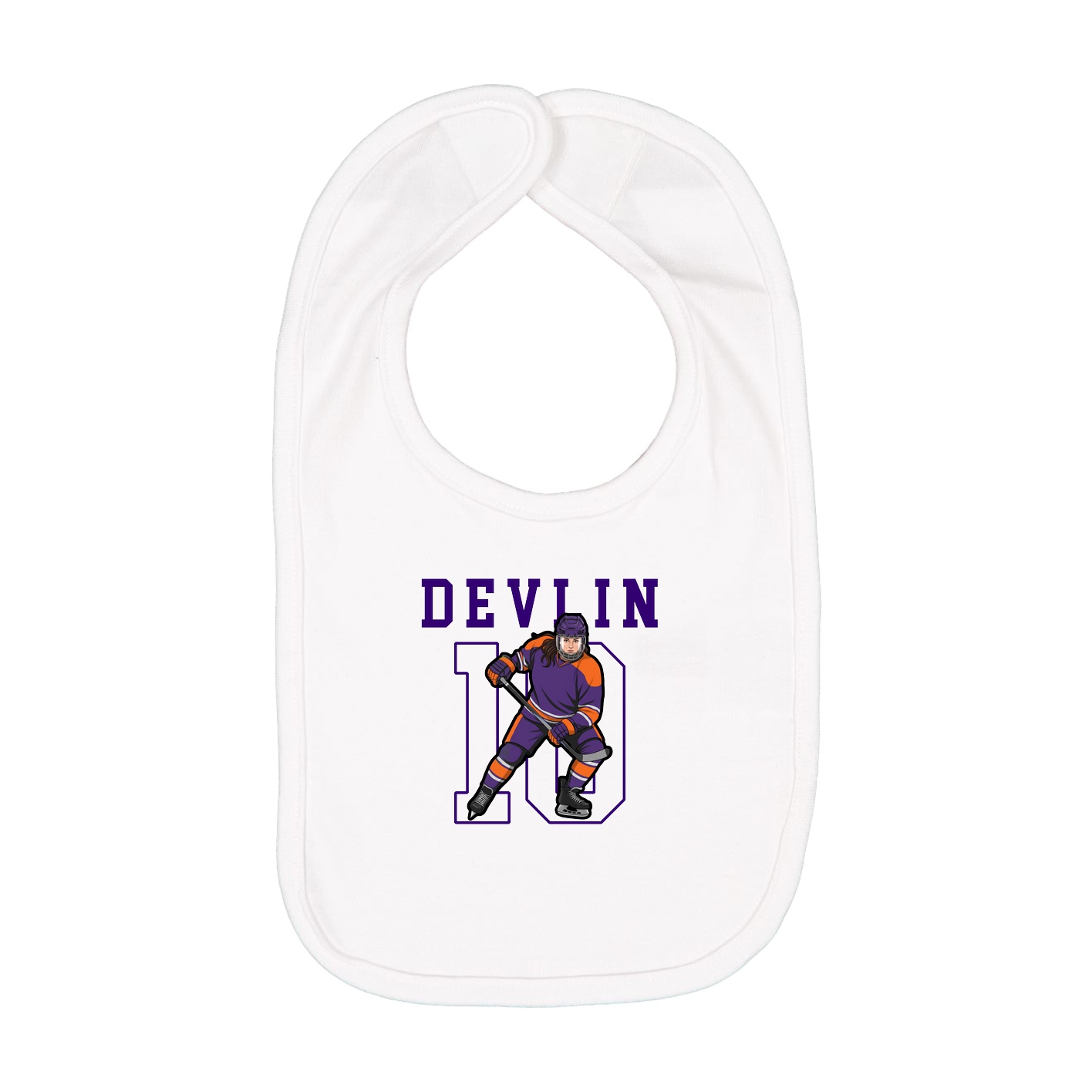 Infant Bib — Shirsey in White