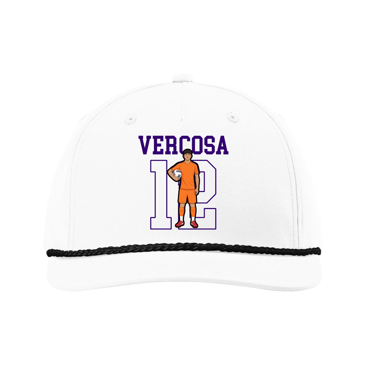 Five-Panel Classic Rope Cap — Shirsey in White