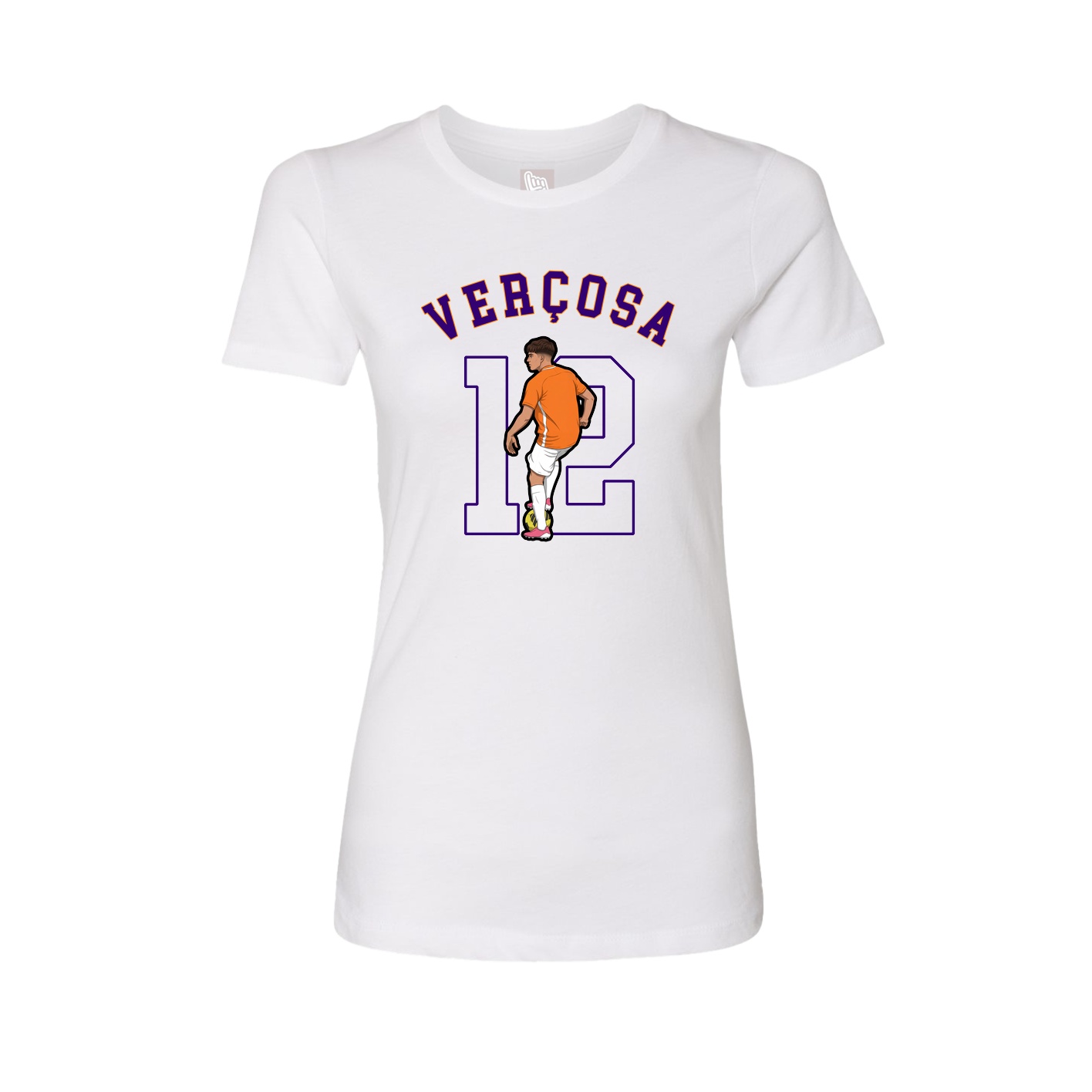 Fitted Women's Tee — Shirsey Arch in White