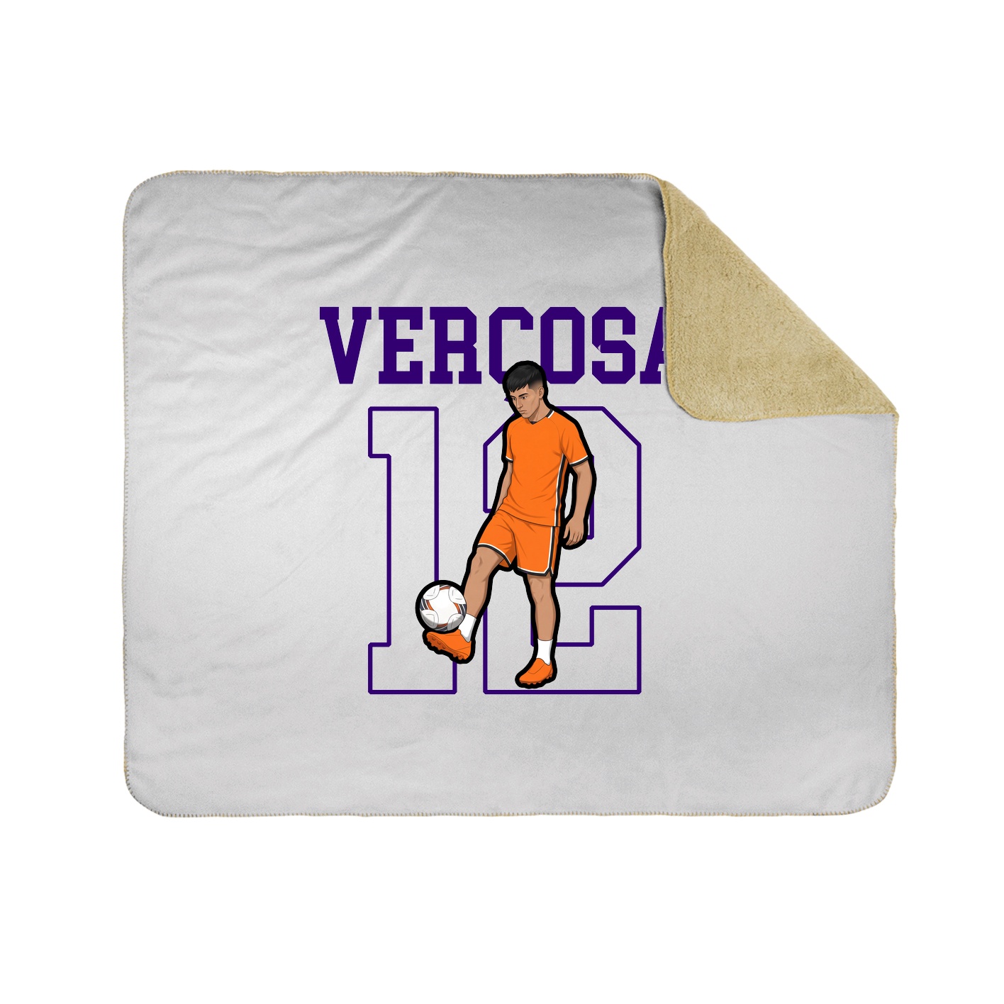 50x60 Sherpa Lined Throw Blanket