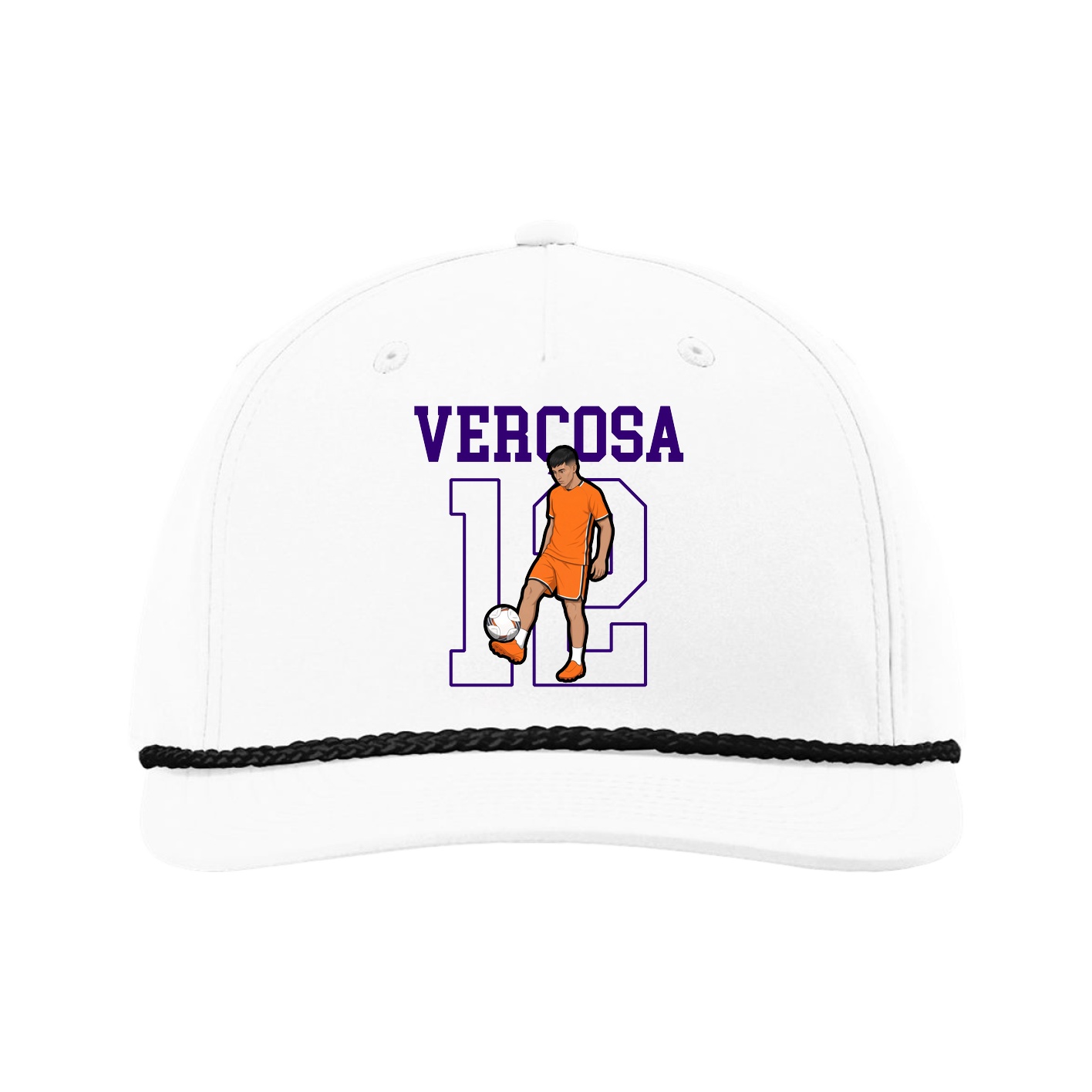Five-Panel Classic Rope Cap — Shirsey in White