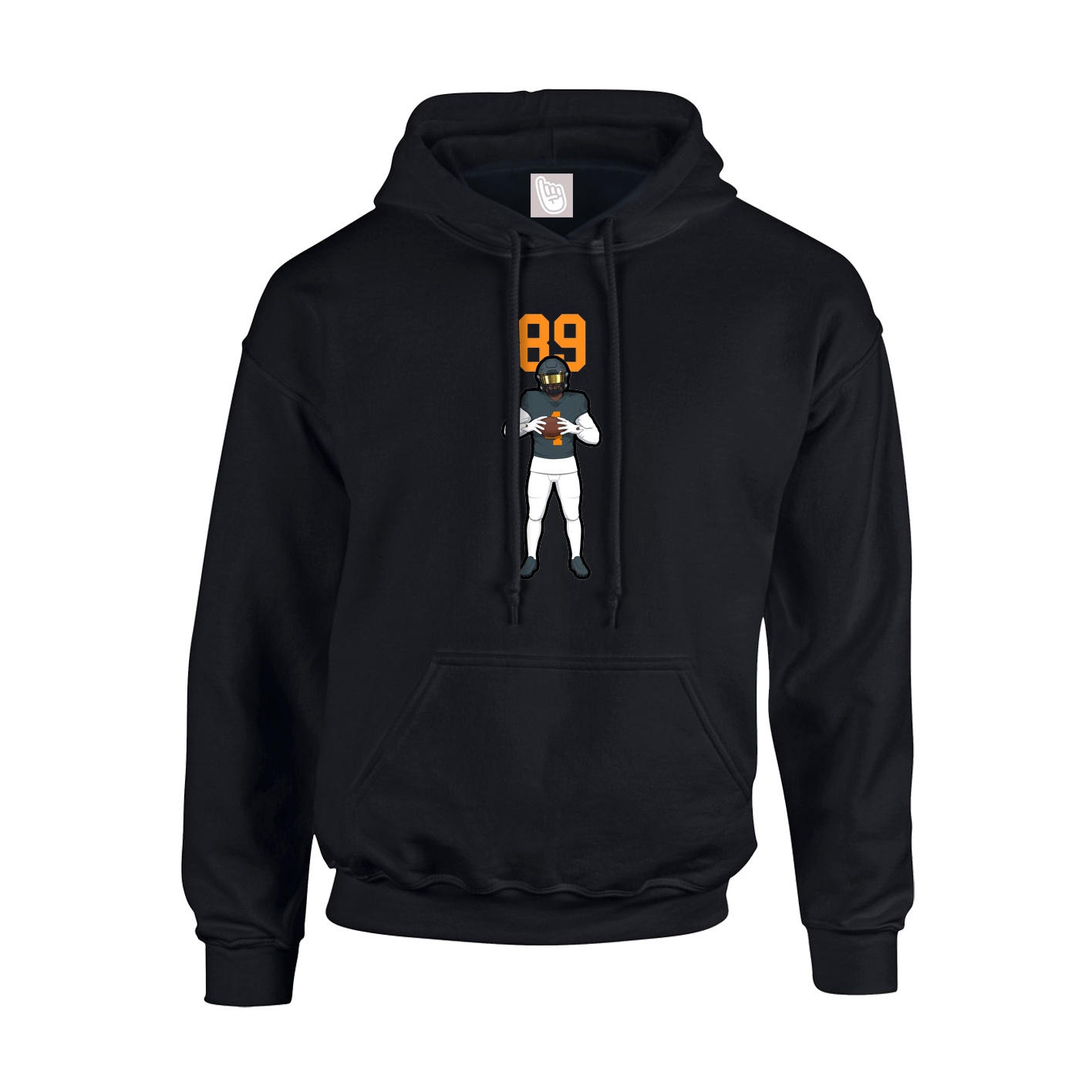 Hoodie — Number Top in Black