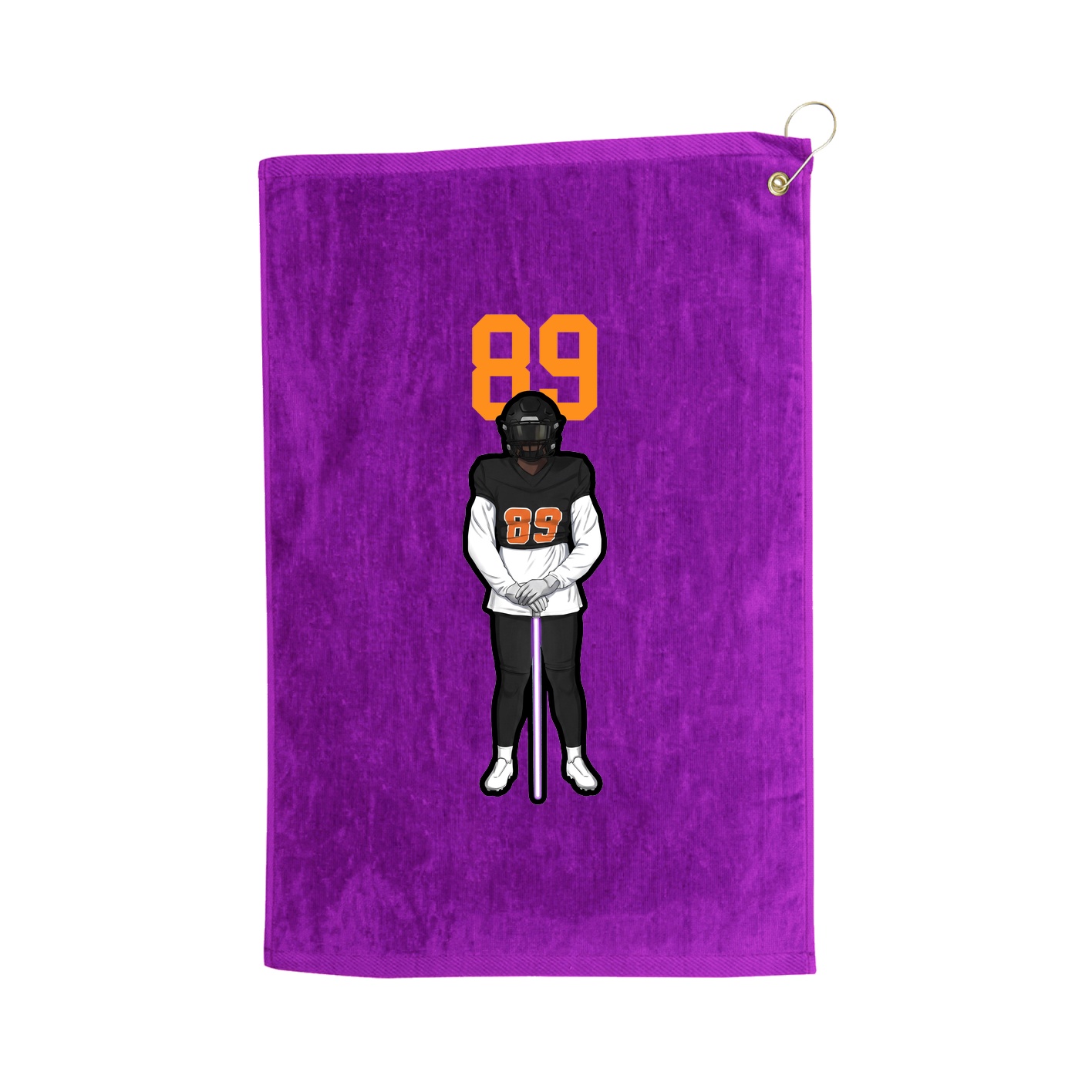 Golf Towel — Number Top in Purple